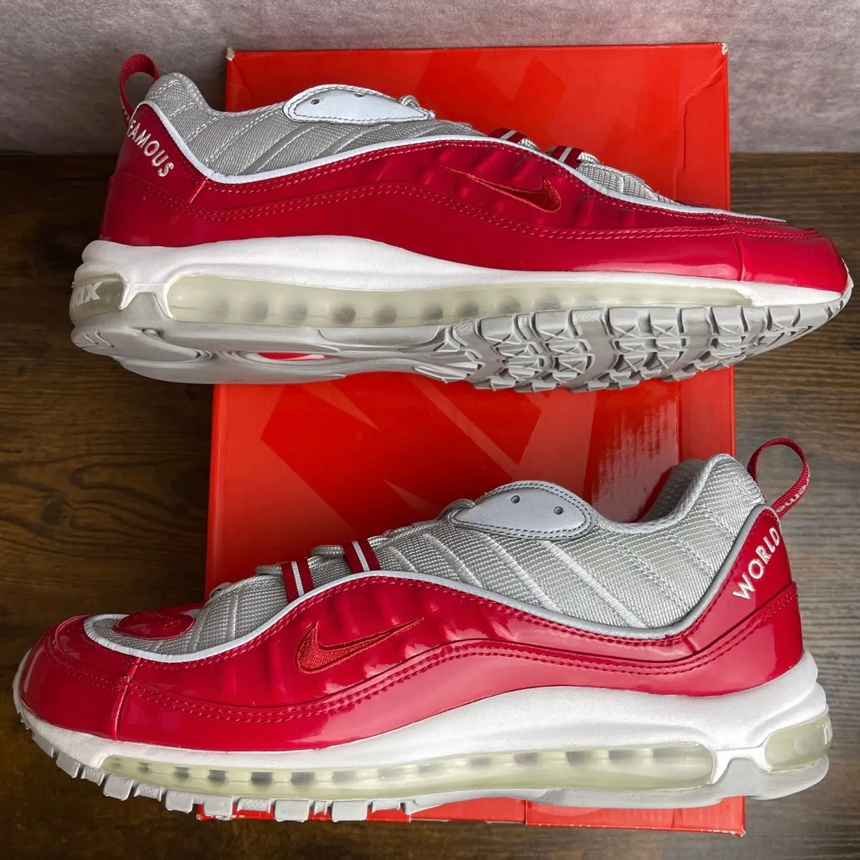 Supreme × Nike Air Max Tailwind 4 Red White AT3854-100 Men's
