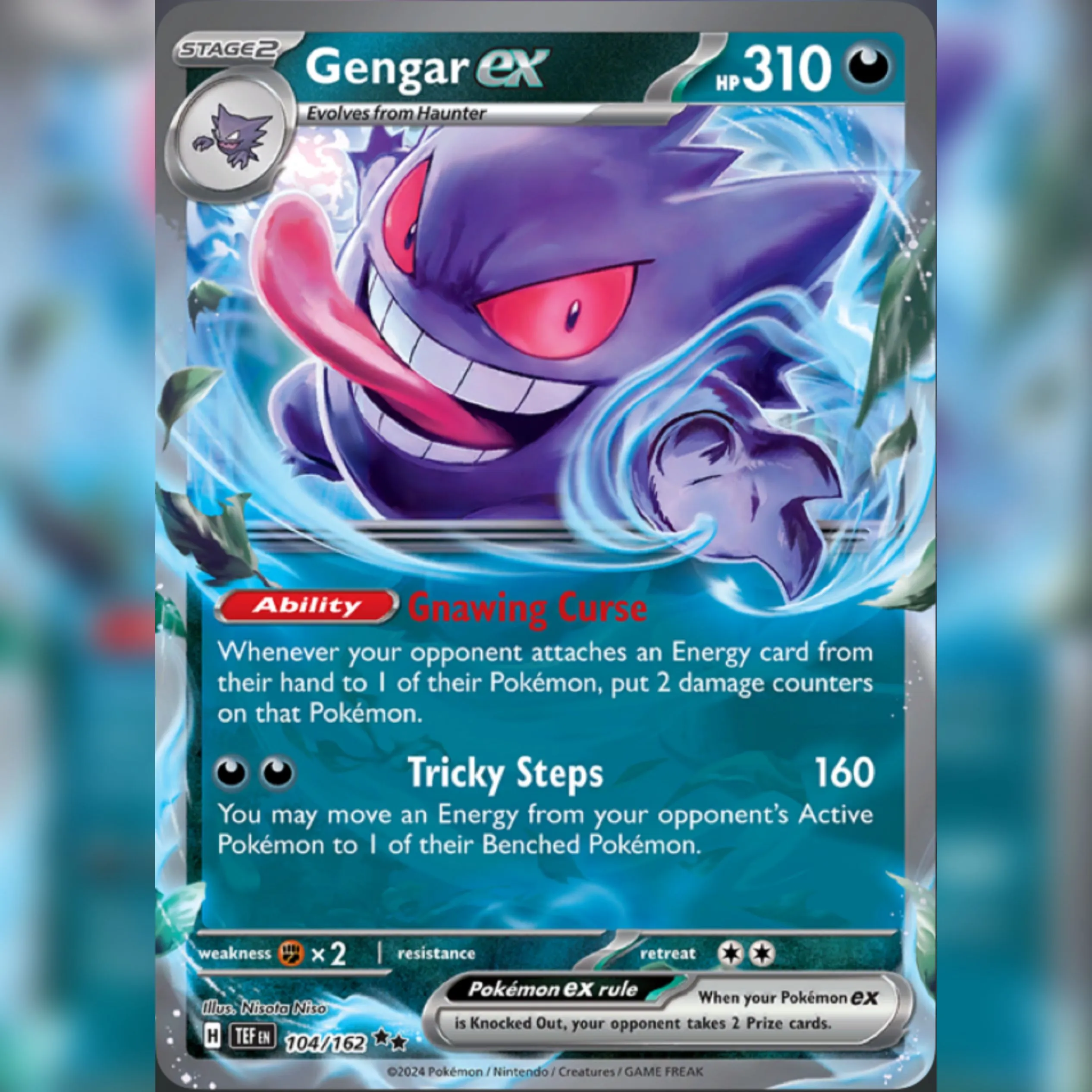 Gengar ポケモンカード4枚英語版 ゲンガーex SR 海外版 英語版 Gengar ex - 193/162 -【Card