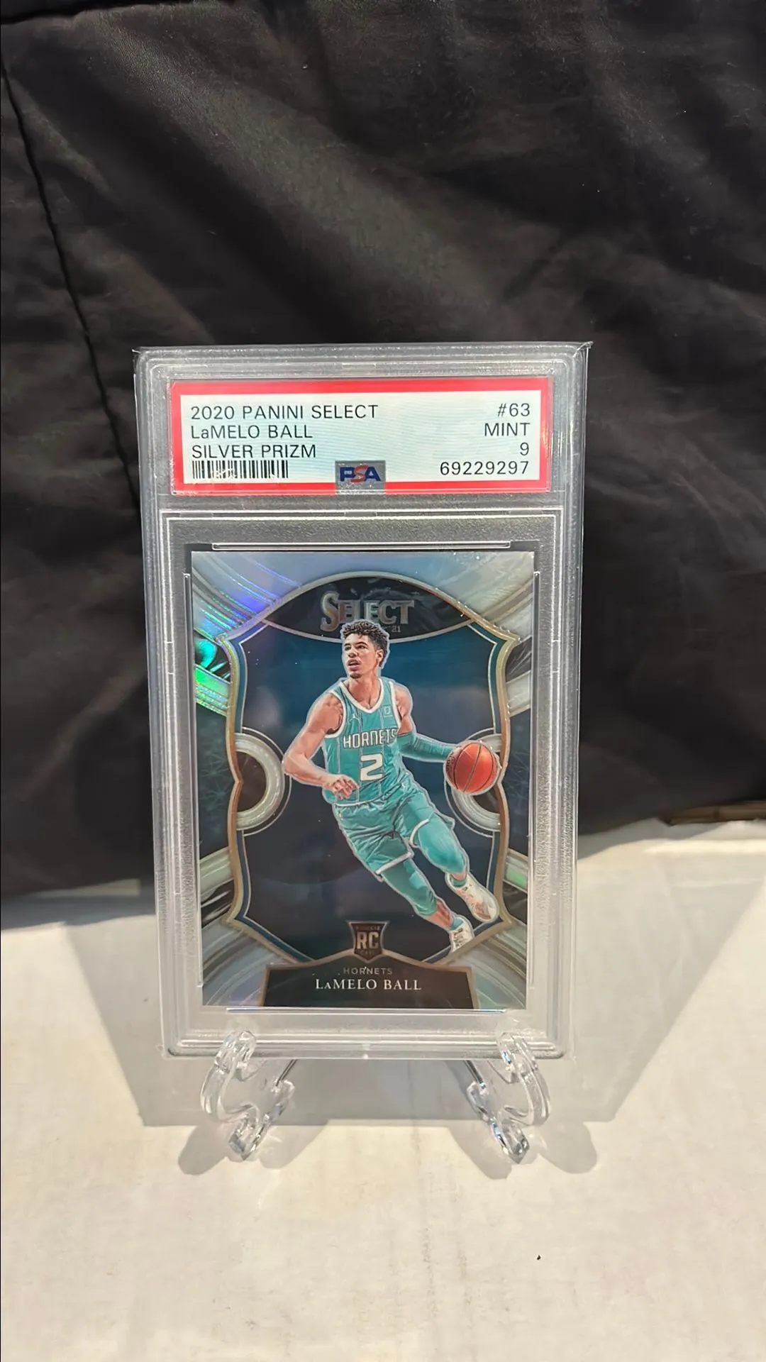 2020 Panini Donruss Optic Basketball on sale LaMelo Ball Blue Velocity RR PSA 9