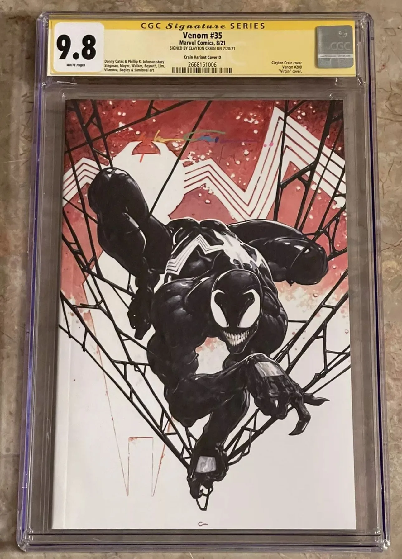 Venom #35 Variant Graded 2024 Signature CGC