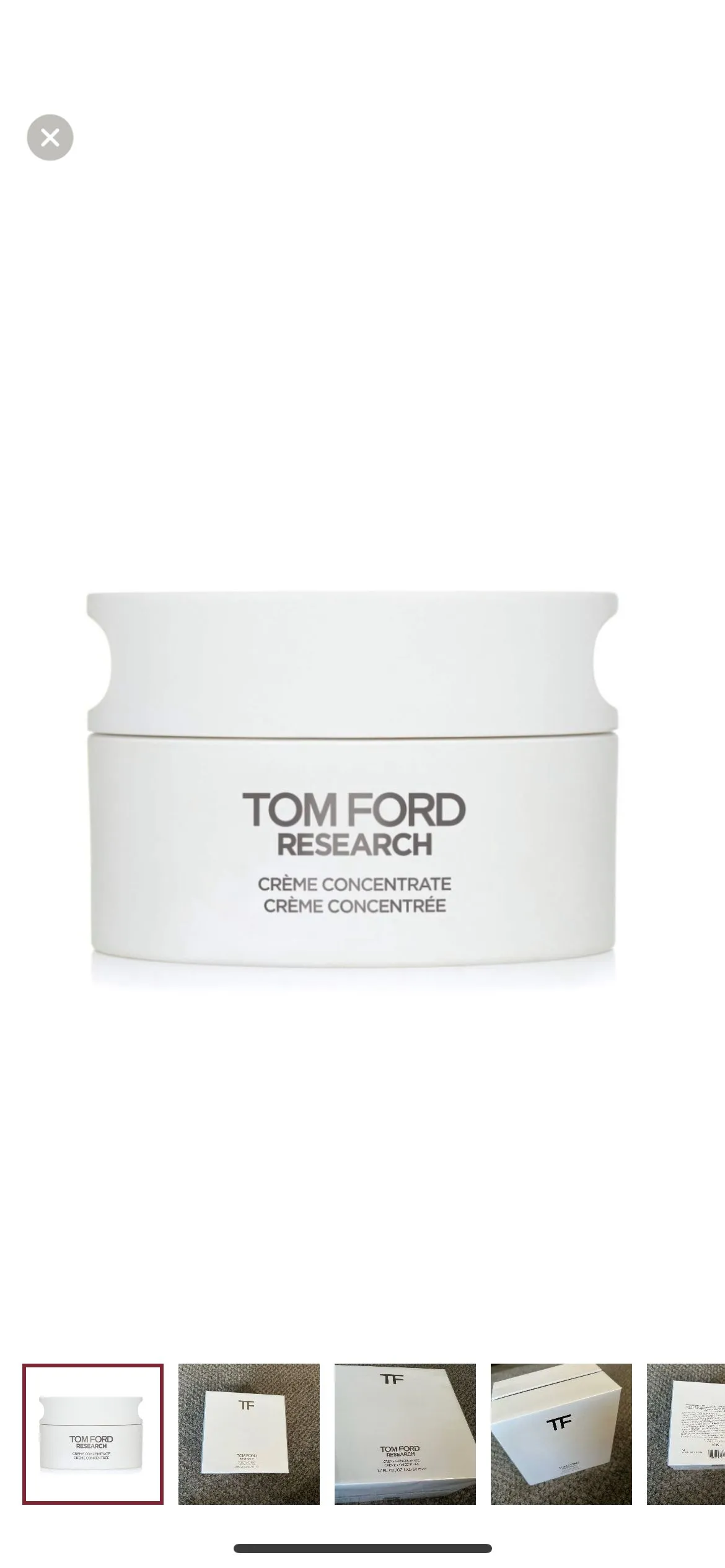 TOM FORD RESEARCH CREME CONCENTRATE - 1.7fl oz/50ml NEW IN BOX online With Receipt