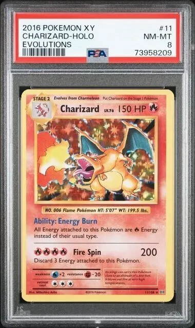 Sgc store 8 topps Charizard Holo