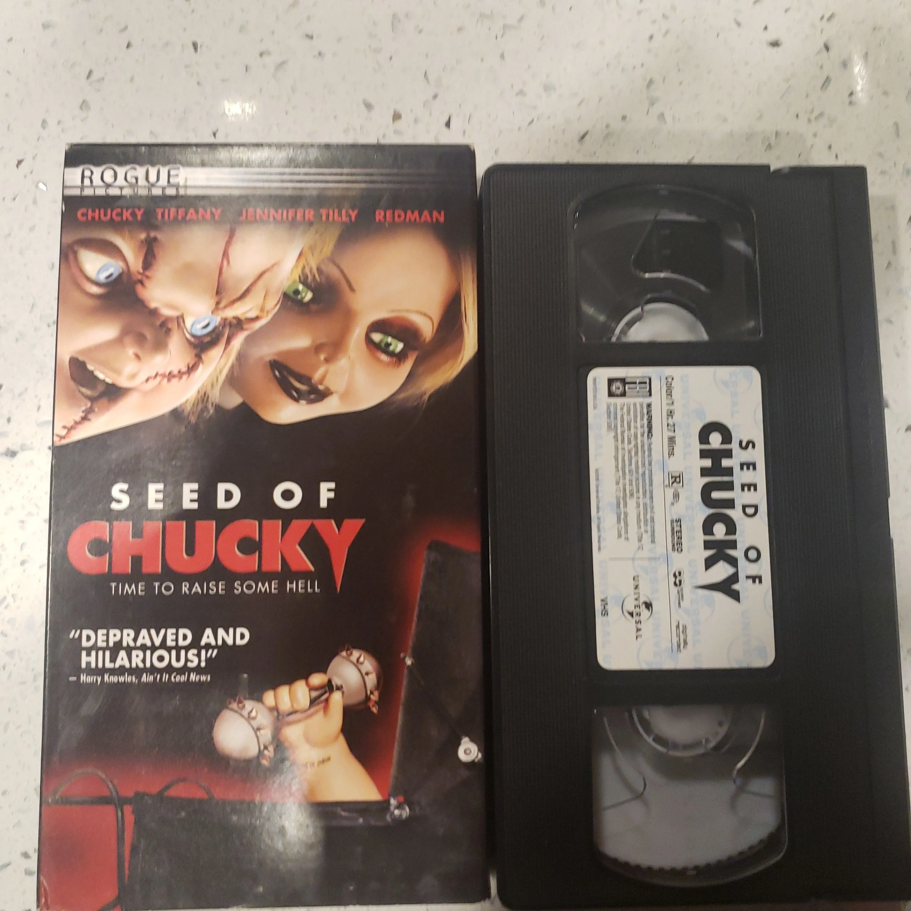 Rare Seed of Chucky hot Screener VHS