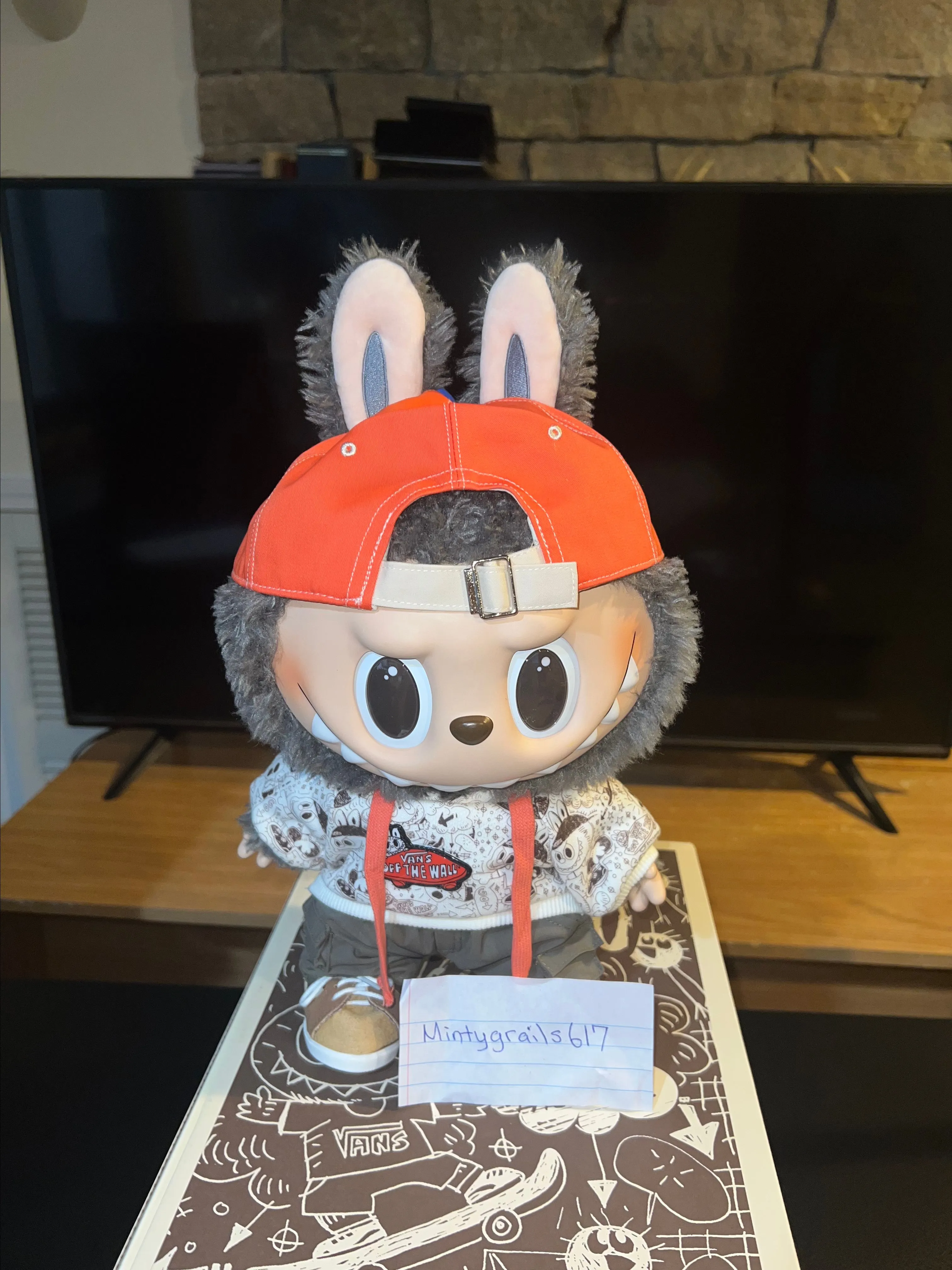 Labubu x Vans Old Skool Vinyl Plush - Super Grail - 38cm Doll