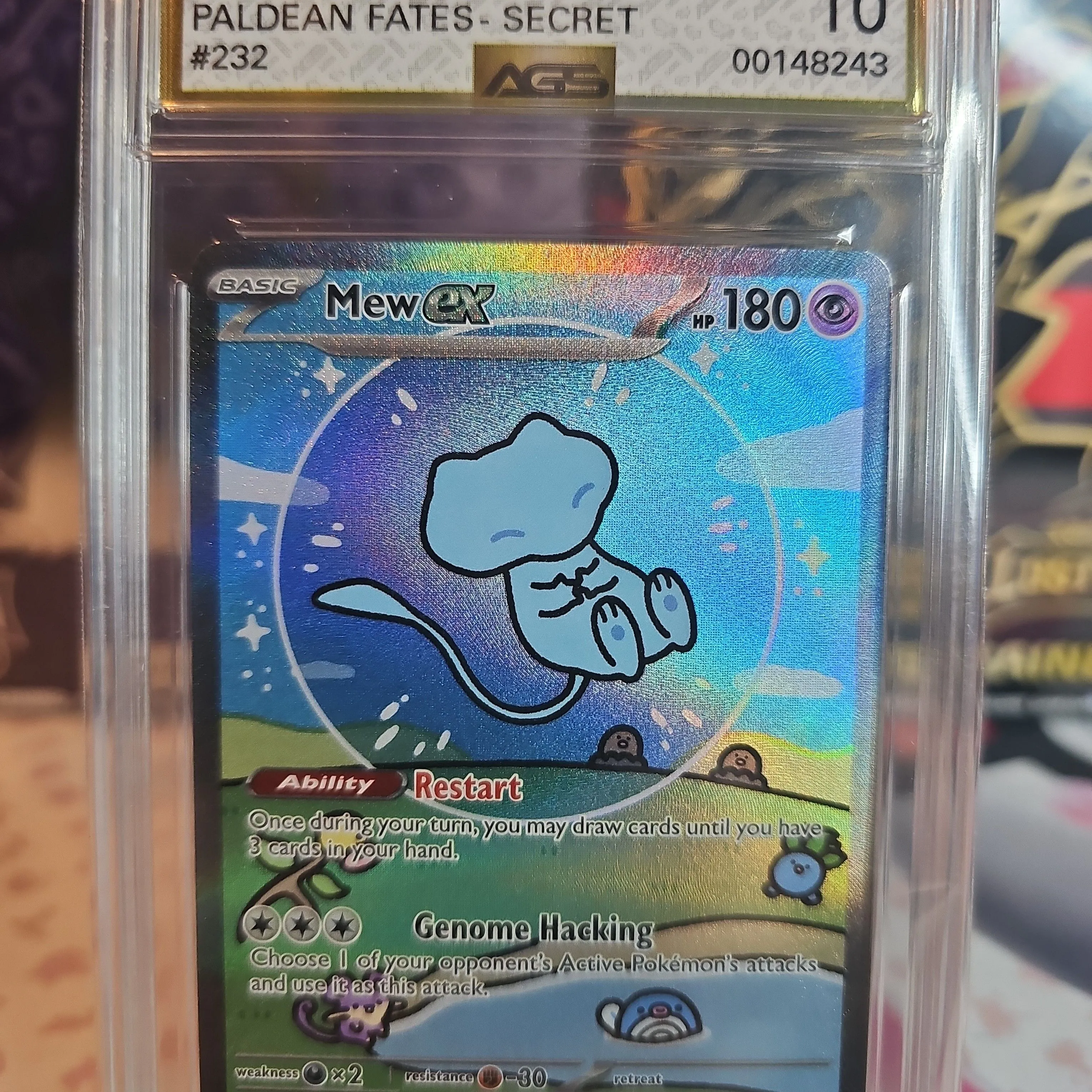 Mew Ex - Paldean Fates - AGS Gem Mint 10 - 232 · Whatnot: Shop