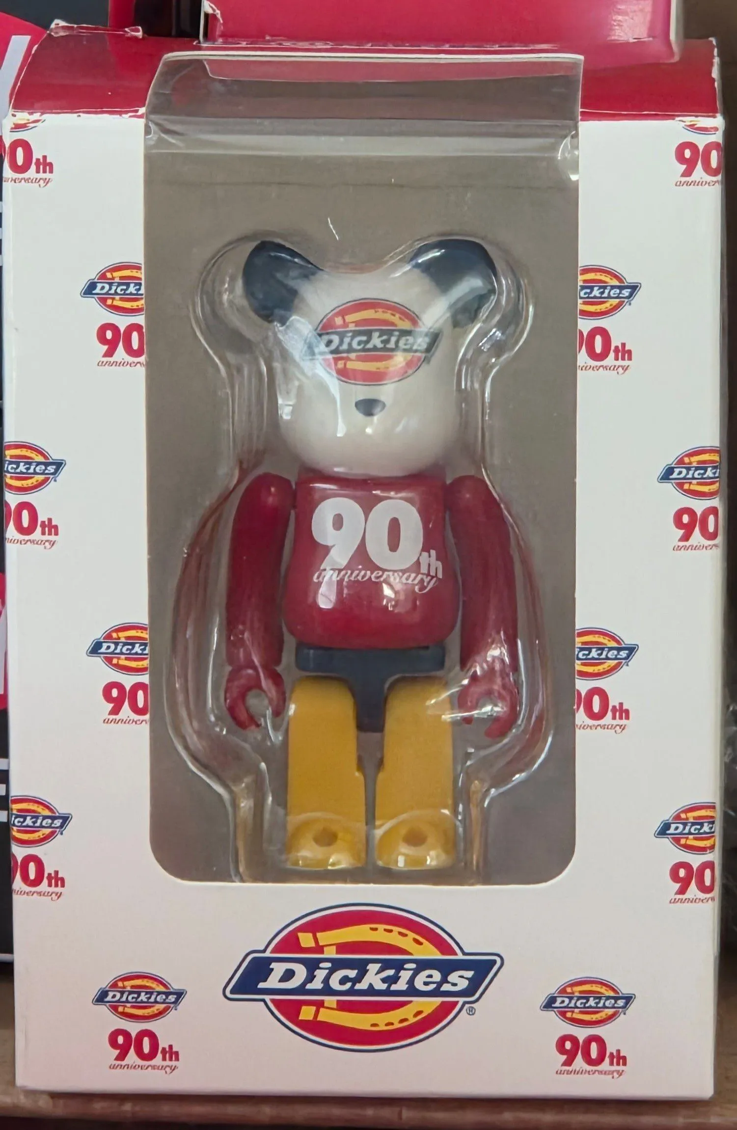 MEDICOM TOY - 非売品 Dickies 90th LOGO Color ver. 100%ベア MEDICOM TOY - Dickies 90th BE@RBRICK WHITE Ver. / LOGO Color
