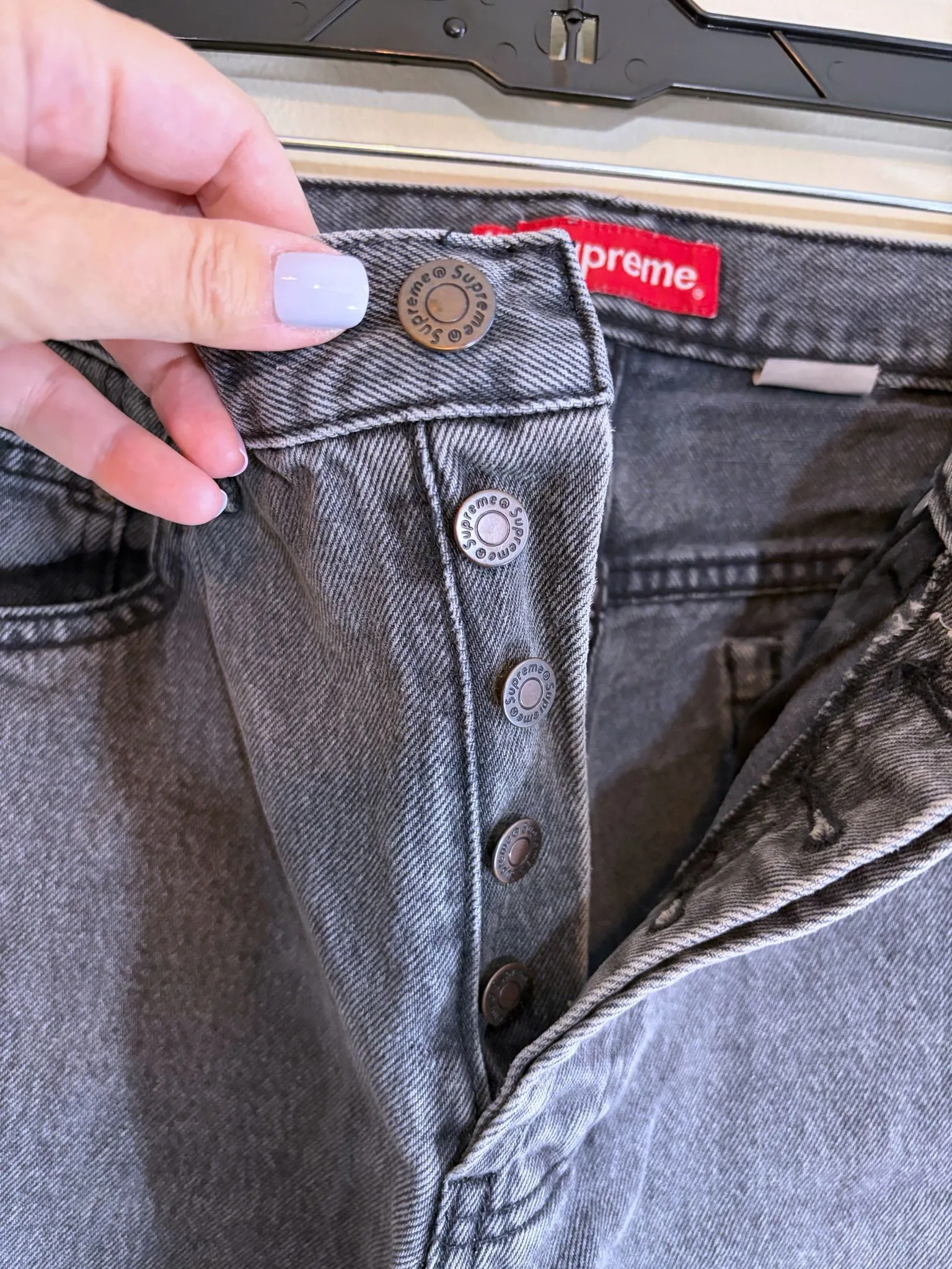 Authentic Supreme Regular Jean Black 32x30 Like New · Whatnot