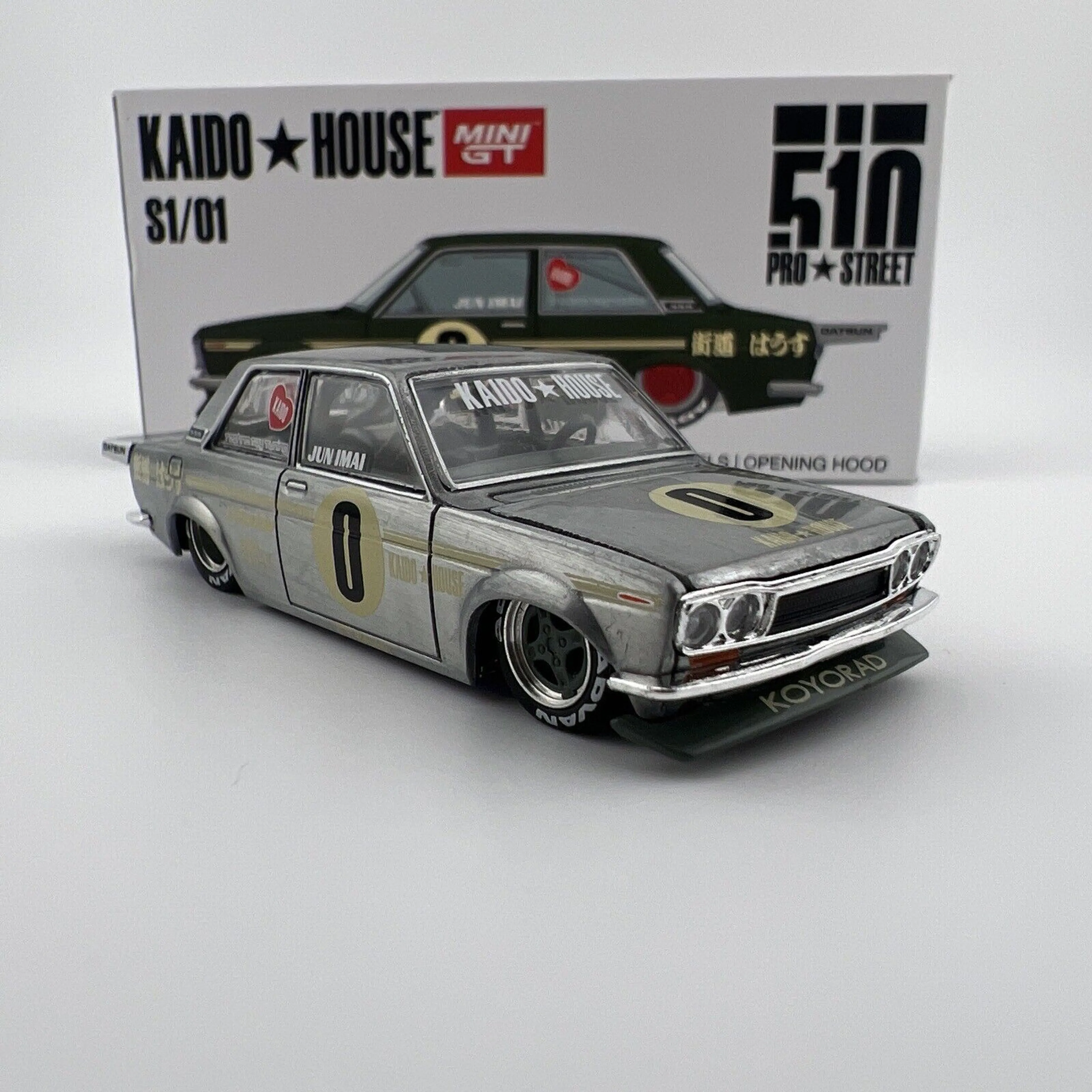 CHASE - Datsun 510 Street - Raw Metal - Kaido House 001 - MINI GT ·  Whatnot: Buy, Sell & Go Live