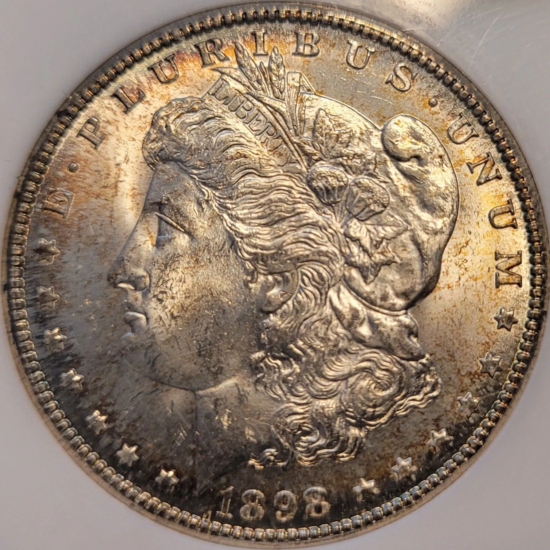 1898-O Morgan Silver Dollar (NGC MS63 CAC) - Dual Sided