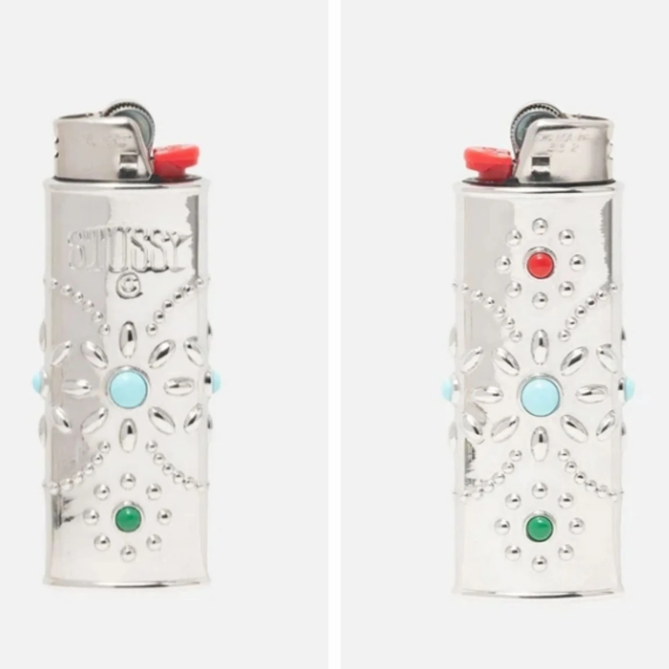 【STUSSY】L BEJEWELED LIGHTER CASE Stussy Metal Bejeweled Lighter Case Silver | eBay