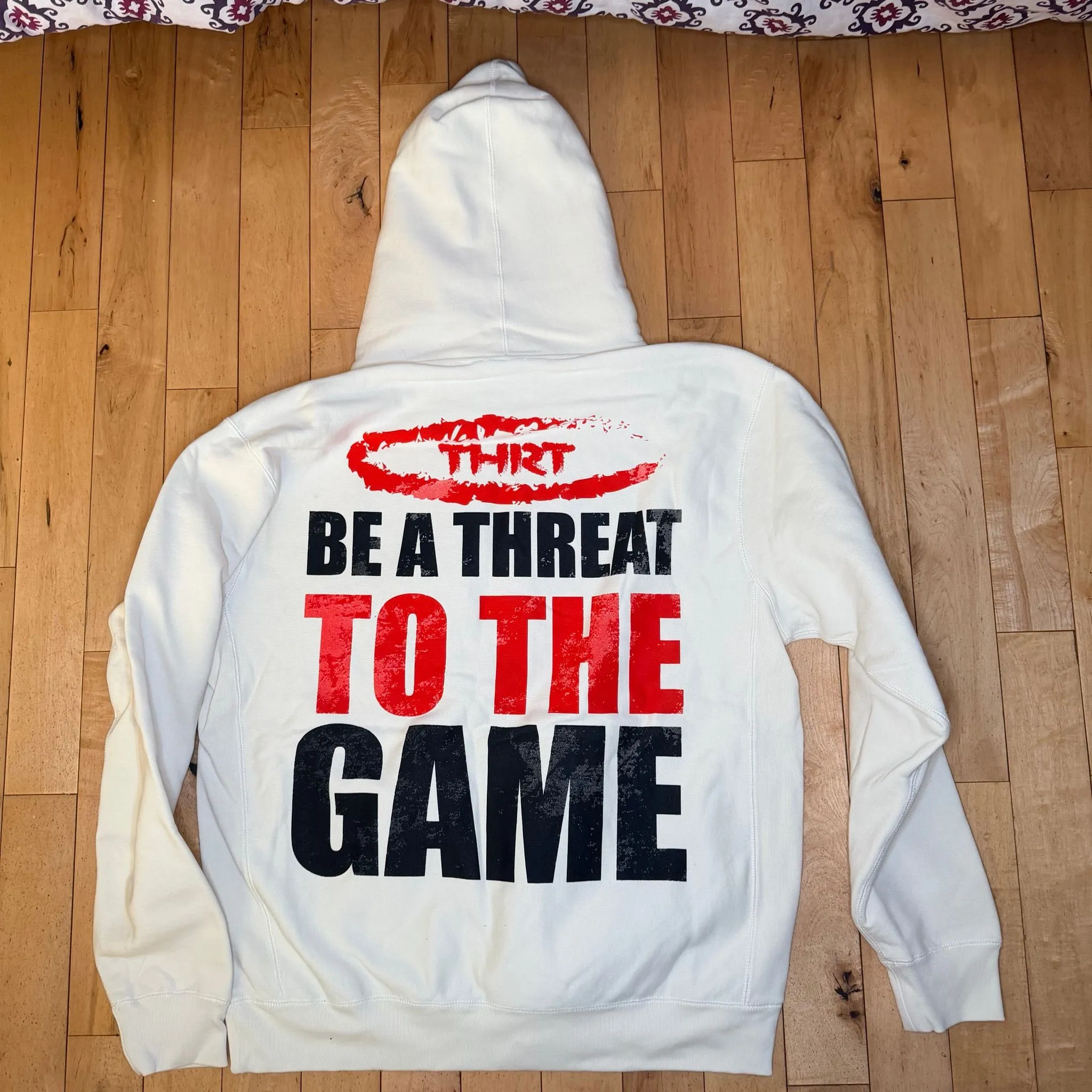 値下げ可能THRT DENIM Heavy Weight Hoodie THRT DENIM Threat To The Game Hoodie Natural 2XL · Whatnot: Shop