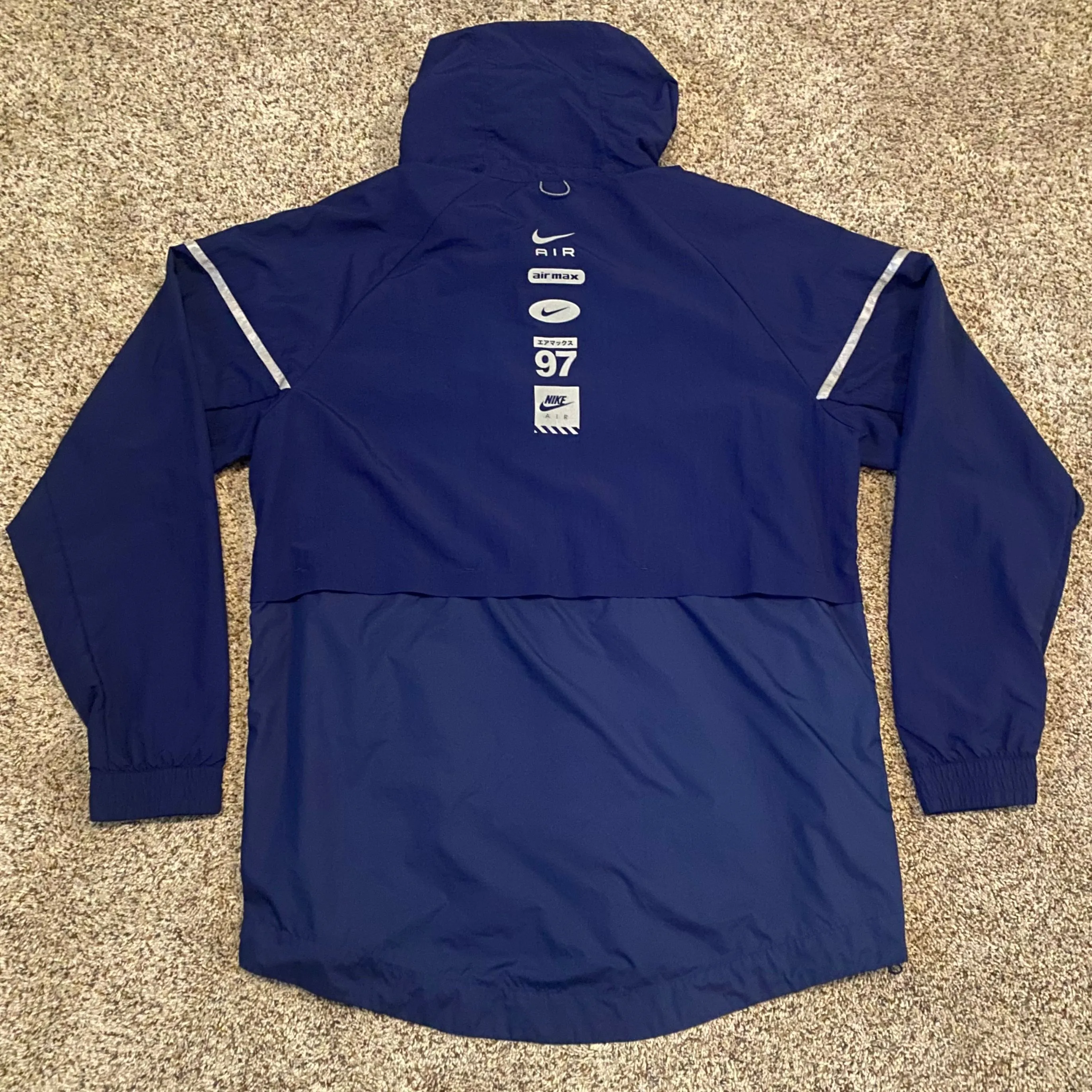Nike Air Max 97 Windrunner Anorak Men s Large Half Zip Jacket Blue 832156 429 Whatnot Buy Sell Go Live