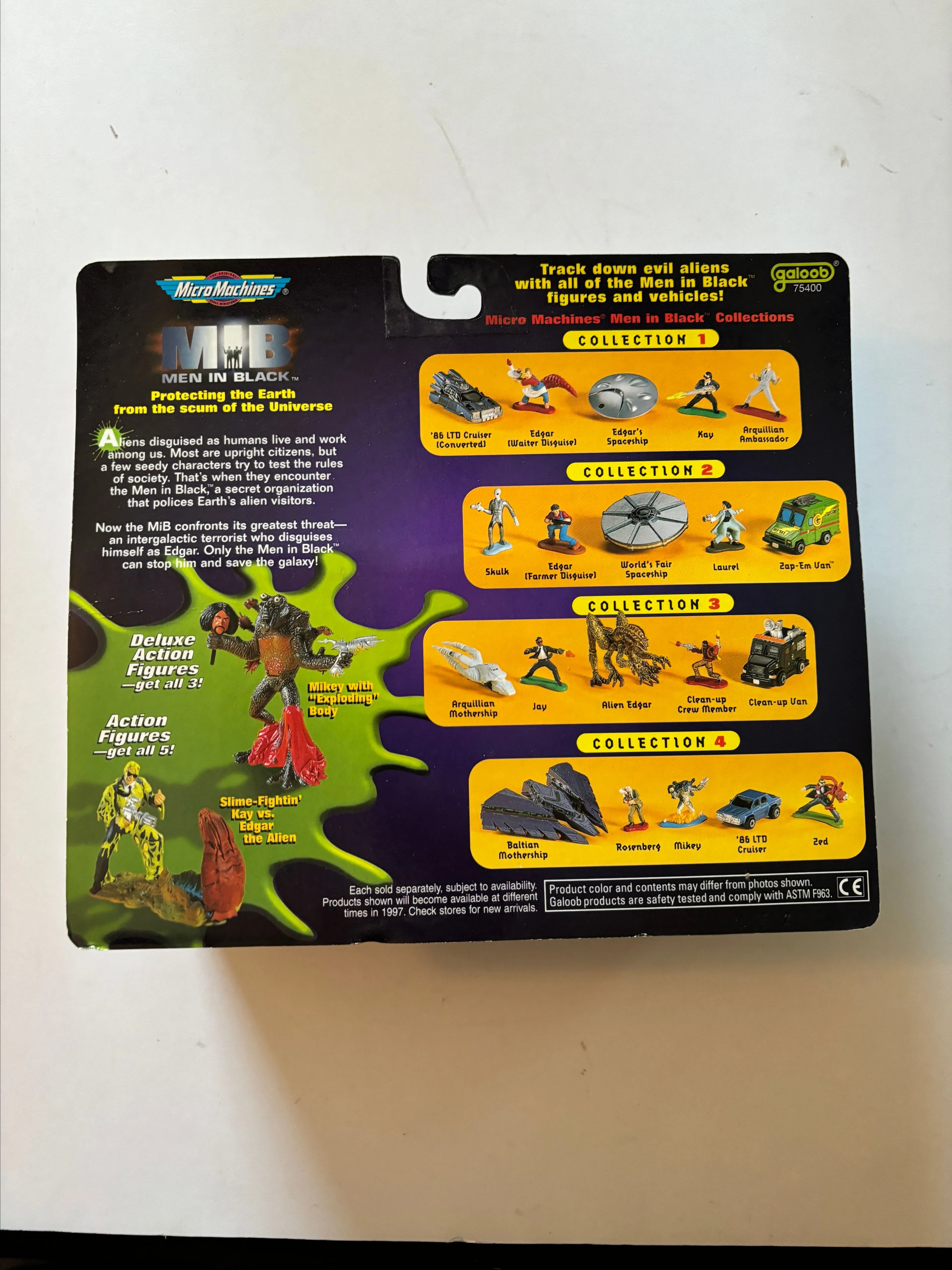 🔥👙SUPER!!! 👽😎MICRO MACHINES - MEN IN BLACK #1 Galoob VERY RARE