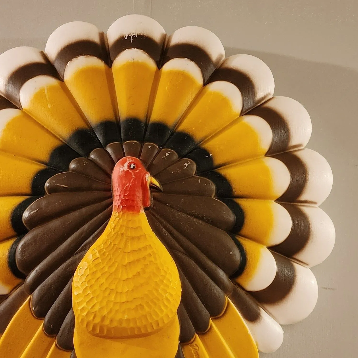 Vintage Blow Mold Thanksgiving Turkey Don Feathersone Model 5594 discount - Lights Up - W