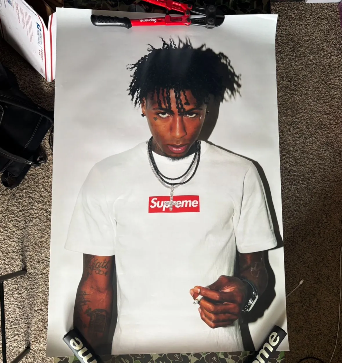 NBA Supreme YoungBoy Poster Youngboy x - Box 0 FW23 23AW poster