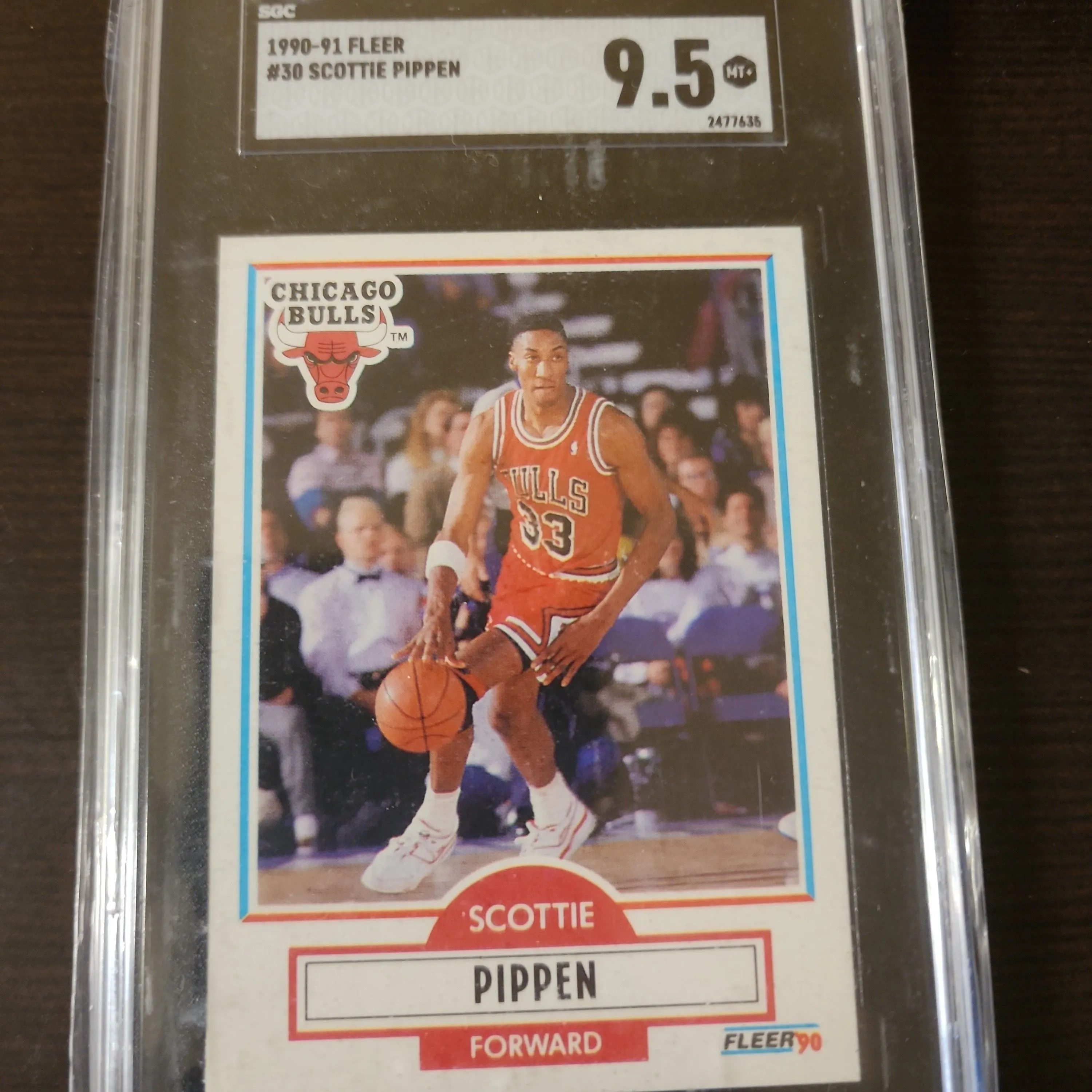 fleer 1990-91 scottie pippen error card graded · Whatnot
