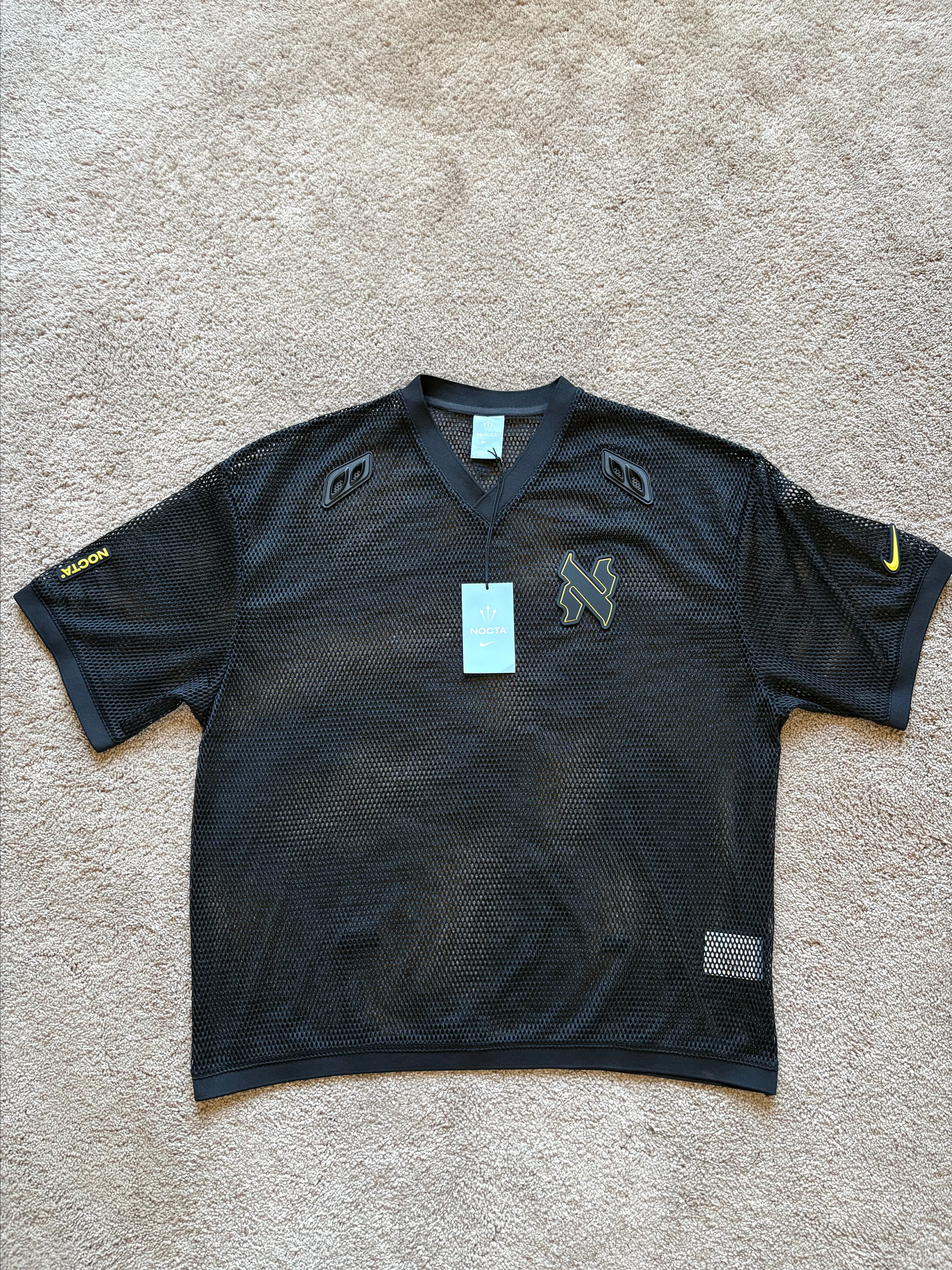 トップス NOCTA Mesh Short Sleeve Nike x NOCTA Summer Vybz Mesh Short Sleeve Shirt Black Men's
