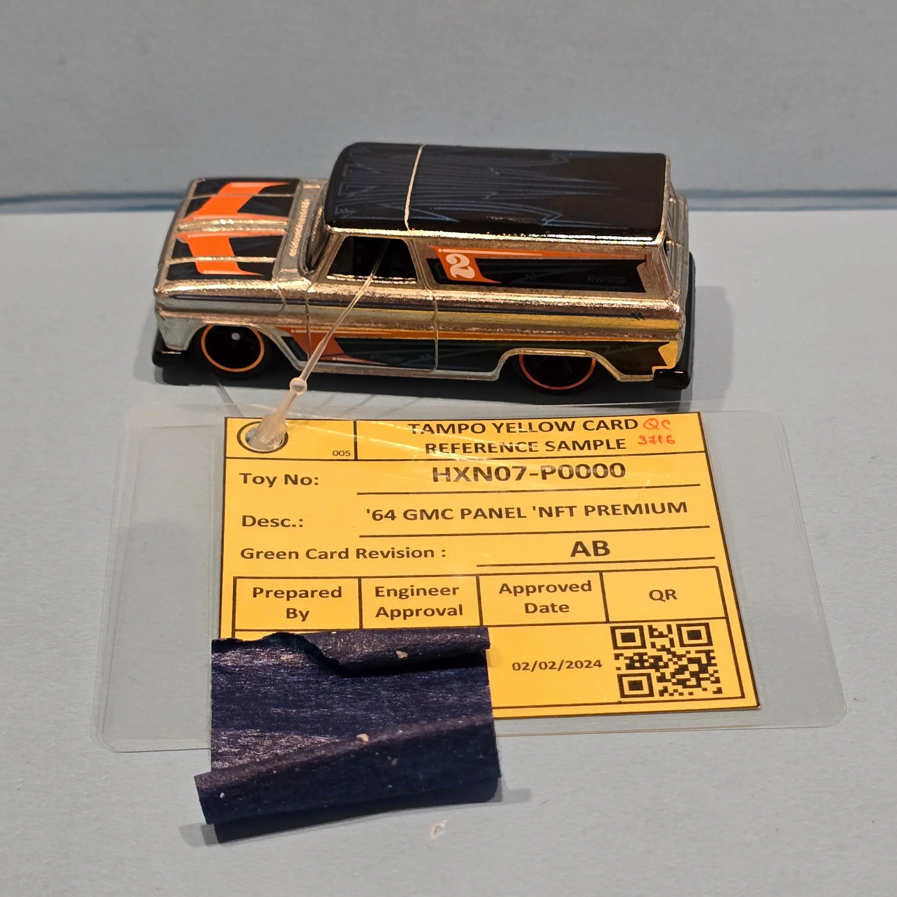 HOT WHEELS YELLOW CARD 2024 NFT 64 GMC PANEL 