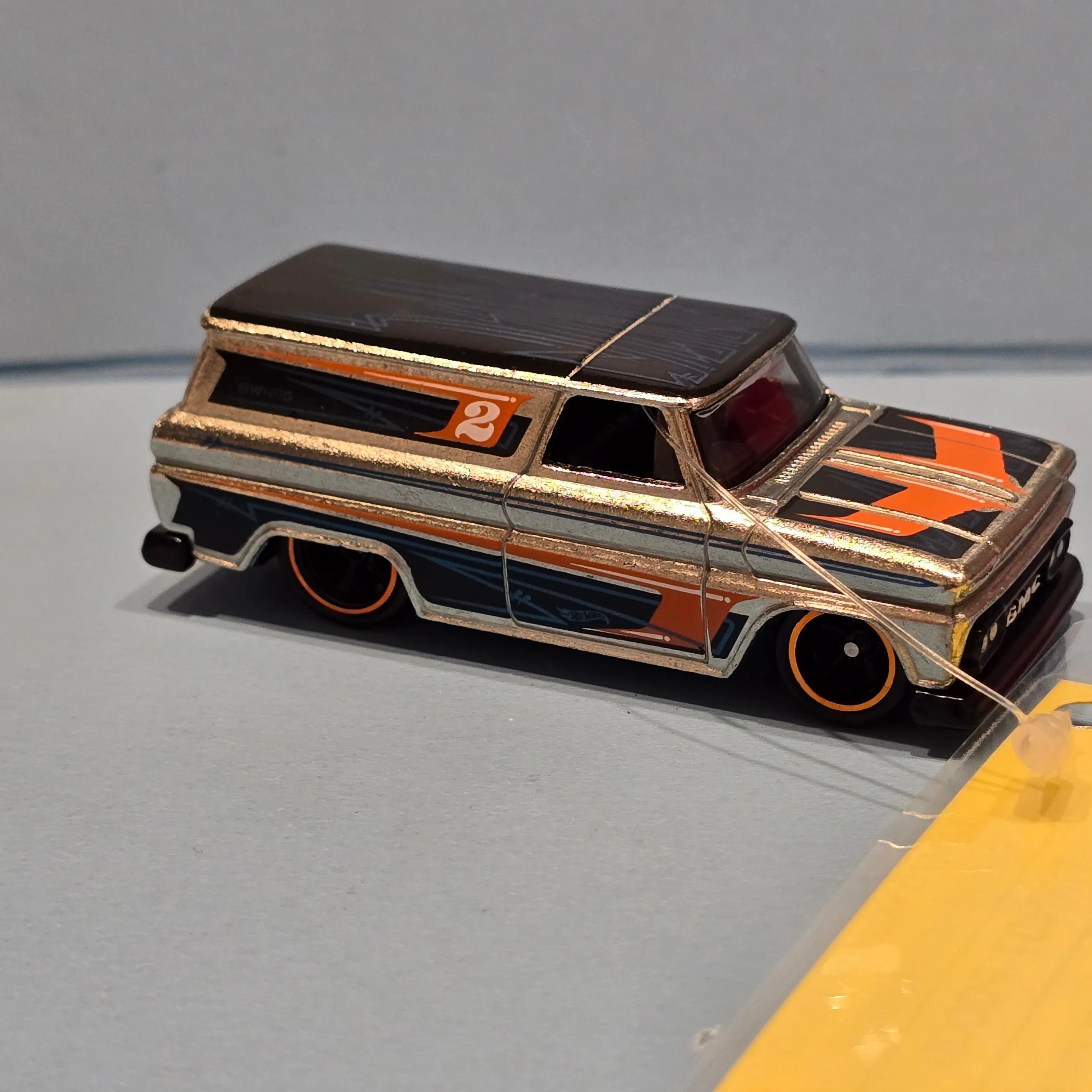 HOT WHEELS YELLOW CARD 2024 NFT 64 GMC PANEL 