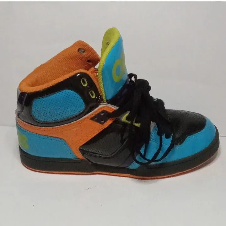 Others Osiris NYC 83 Skate Shoes Mens Size 7 Neon Blue Orange Black Vtg Skater Whatnot Buy Sell Go Live