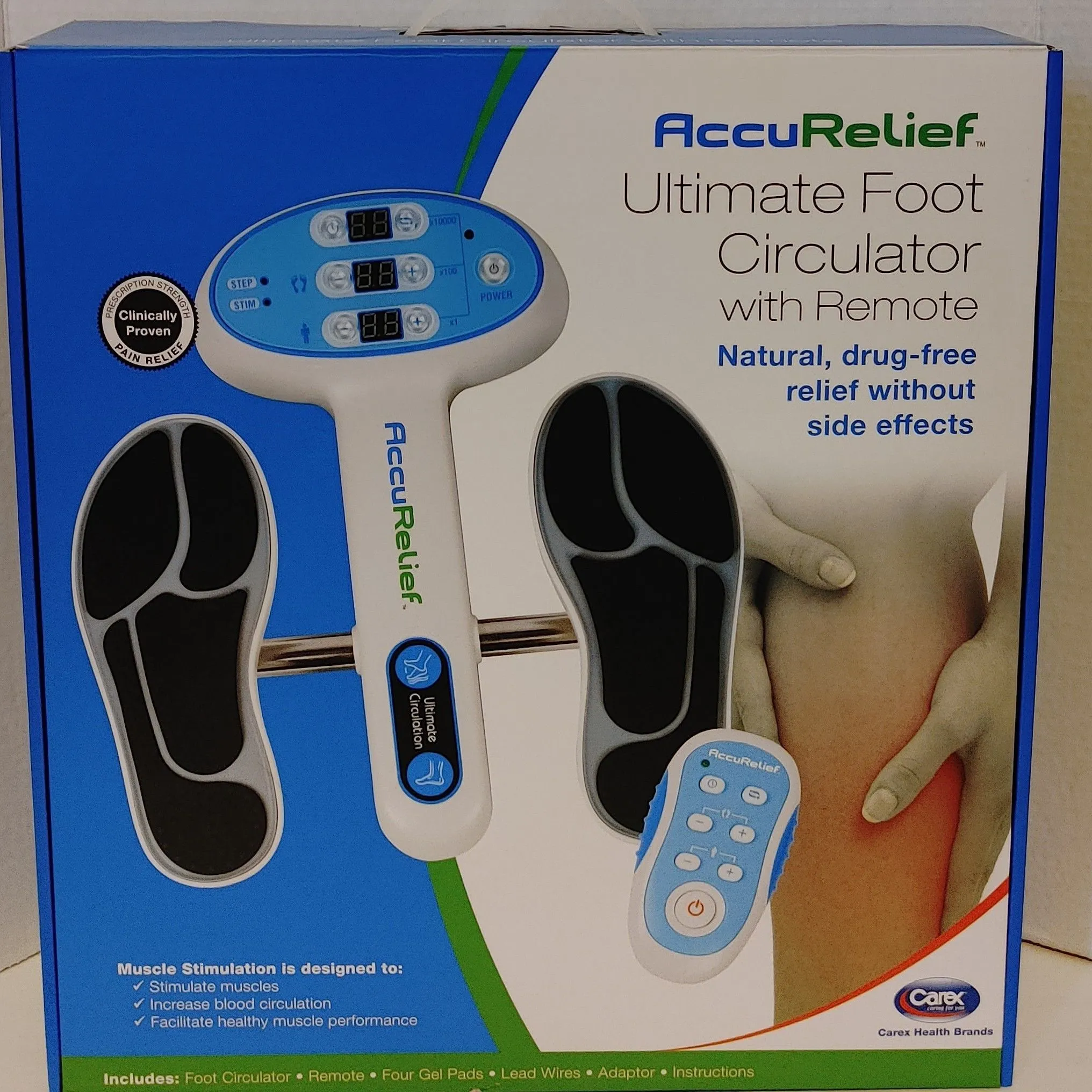 AccuRelief Ultimate Foot Circulator with store Remote