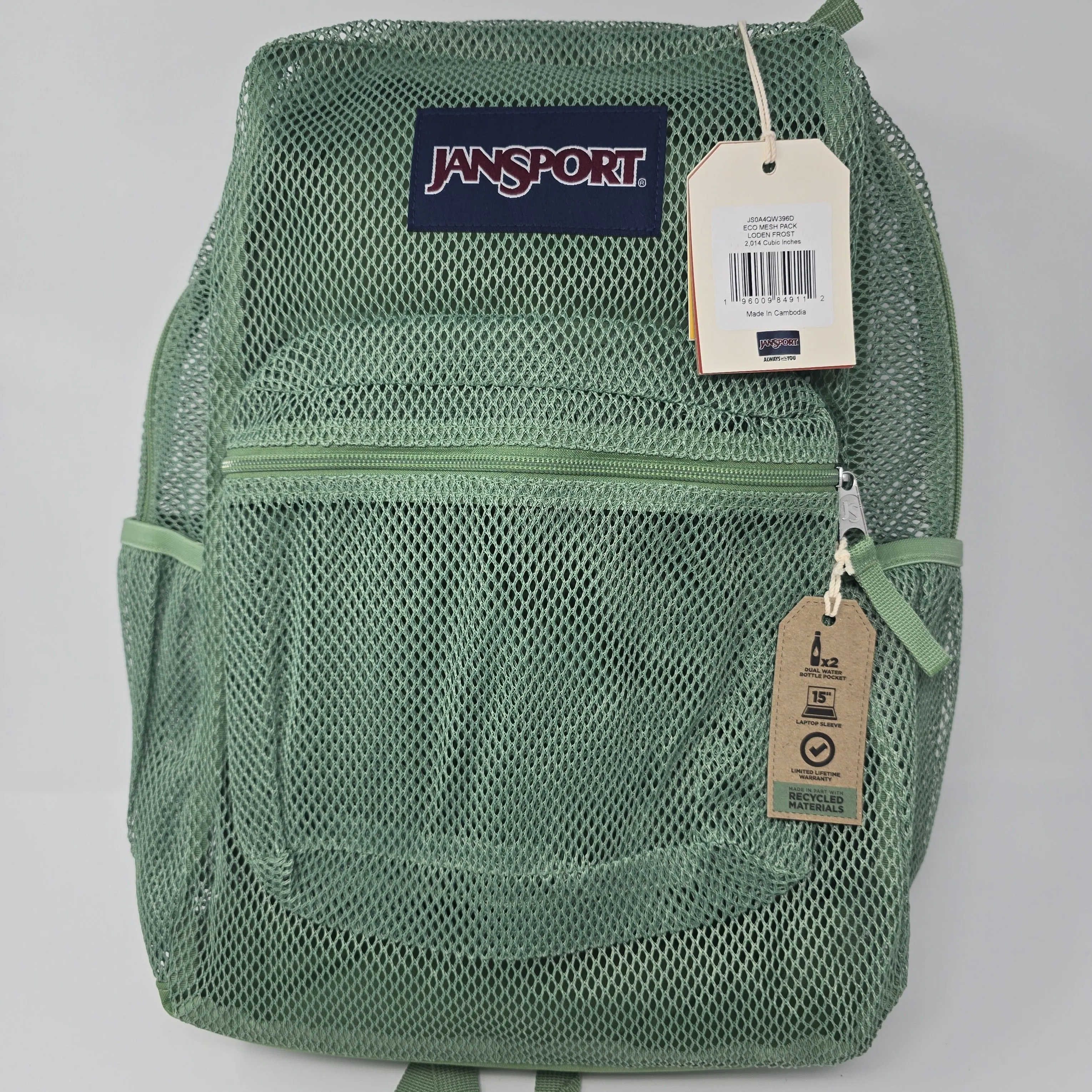 JanSport Mesh Pack ECO Loden Frost New w Tags Whatnot Buy Sell Go Live