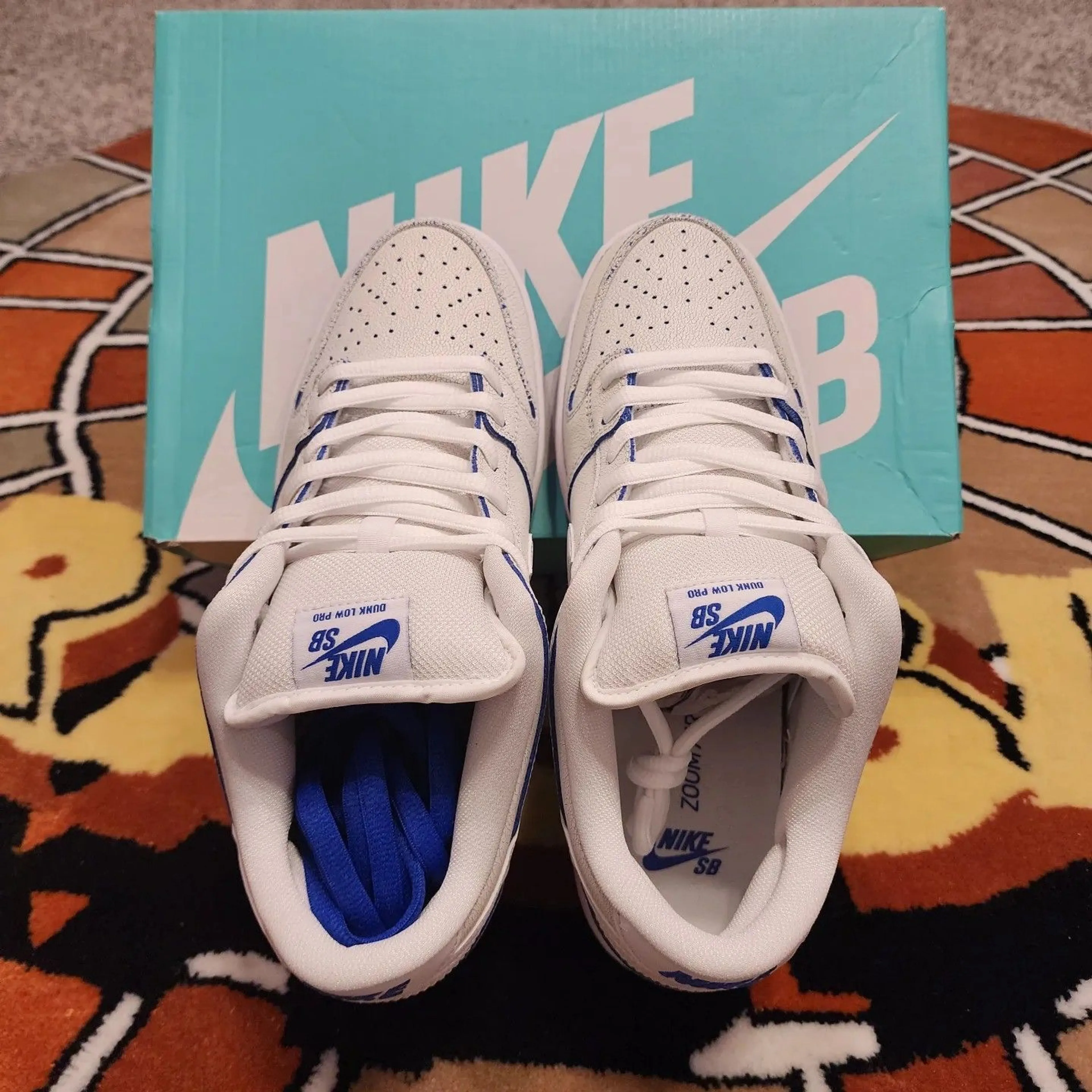 Nike SB DUNK LOW Premium - Cracked Leather Blue (2019) Men's Size 9.5 CJ6884 -100 · Whatnot: Buy