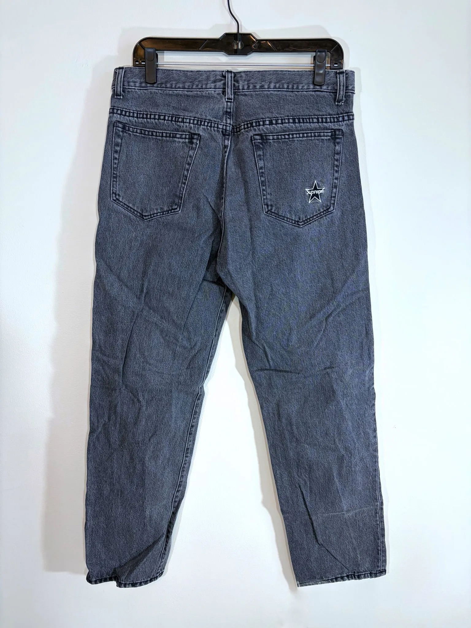 Authentic Supreme Regular Jean Black 32x30 Like New · Whatnot