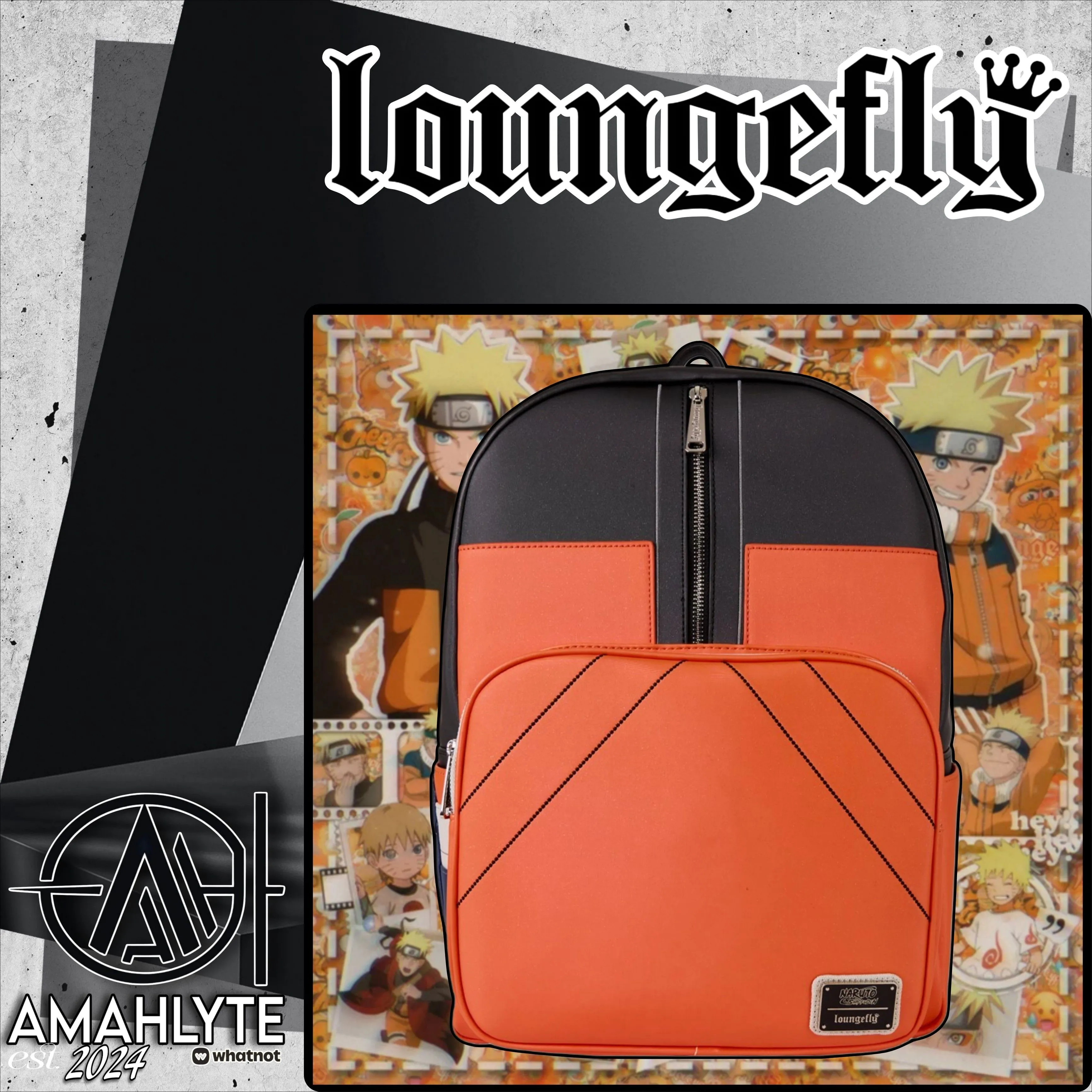 Loungefly♛ Naruto Cosplay Outfit Full-Size Backpack