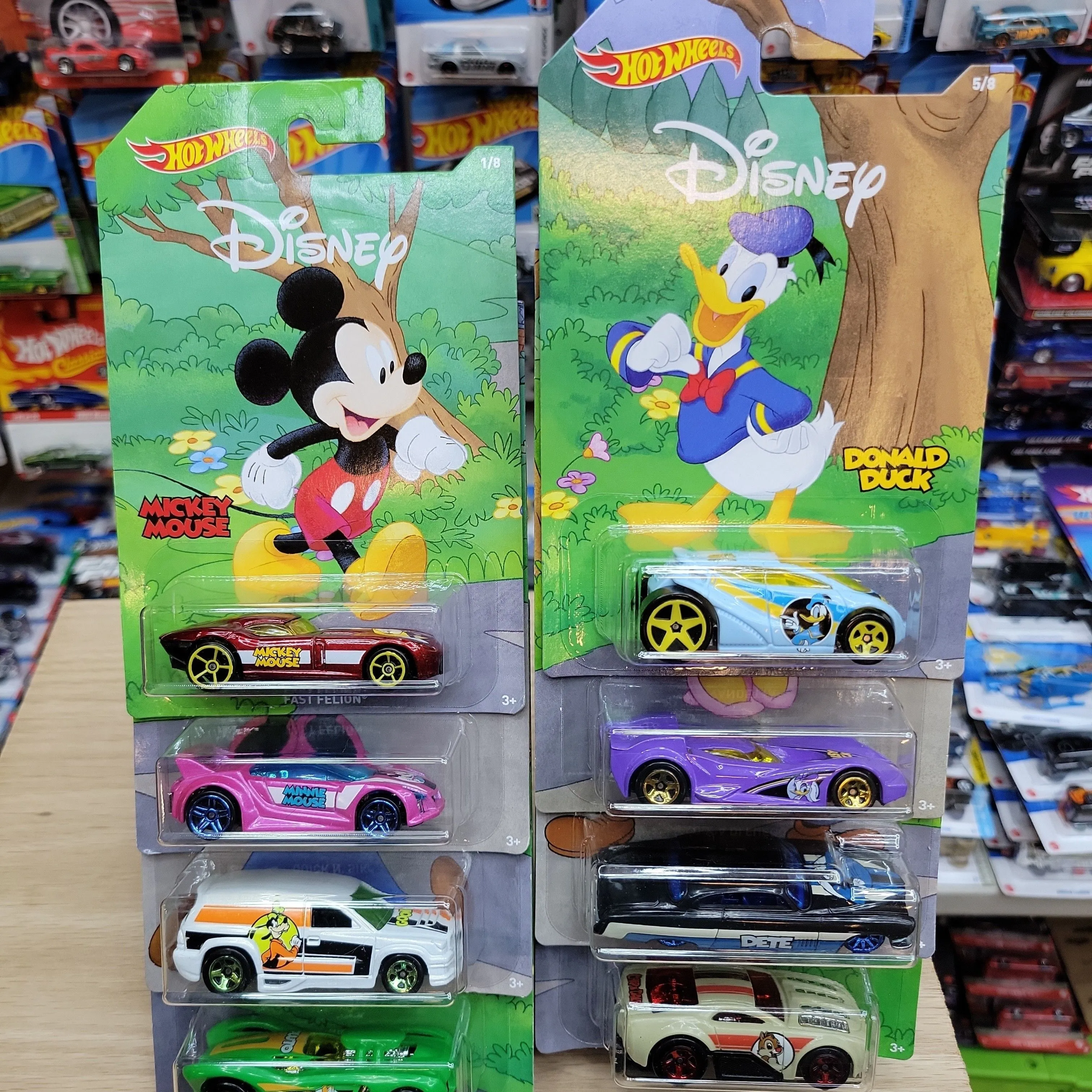 100%正規品 & Mouse Mickey Disney Set Car 8 Wheels Hot Friends Whatnot · ミニカー