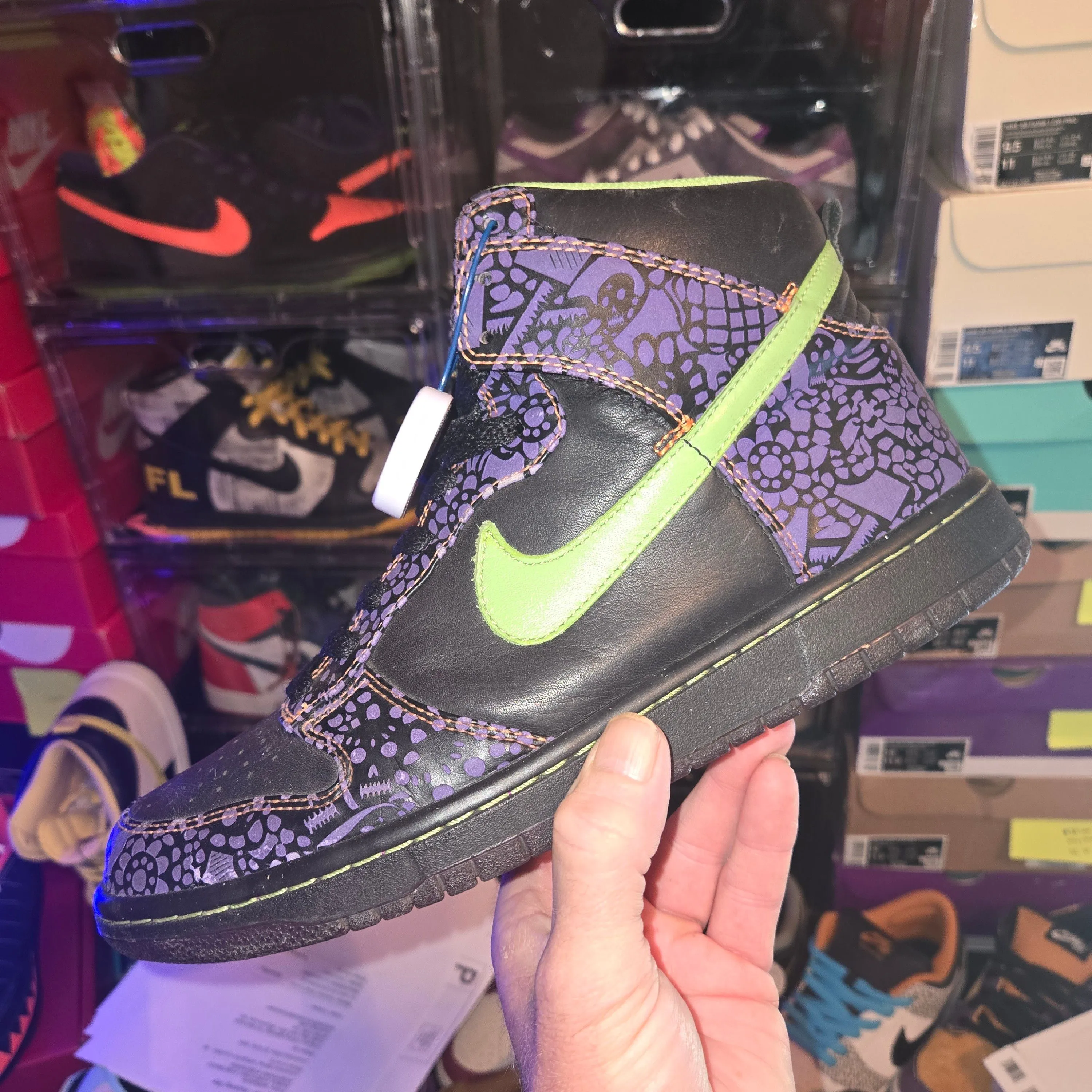 Nike Dunk High Day of The Dead Sz 9.5 P.O RB Clean