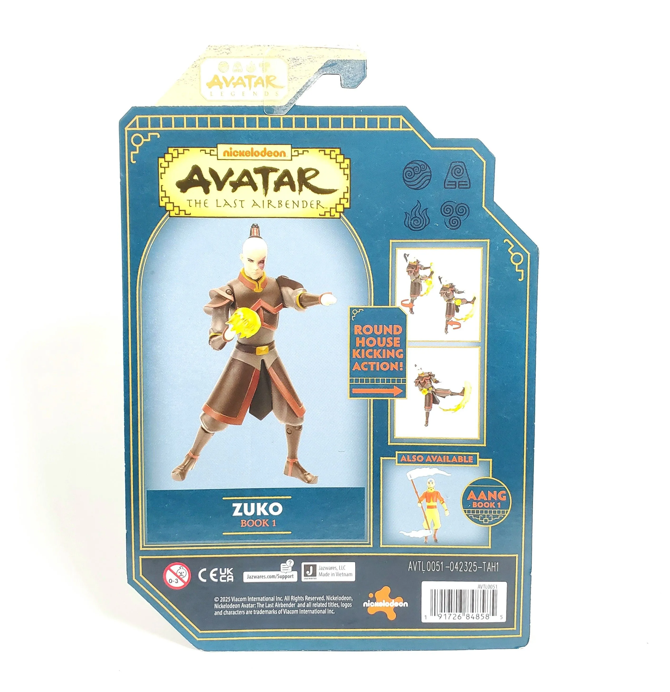 NEW 2025 Jazwares Avatar The Last Airbender ZUKO Action