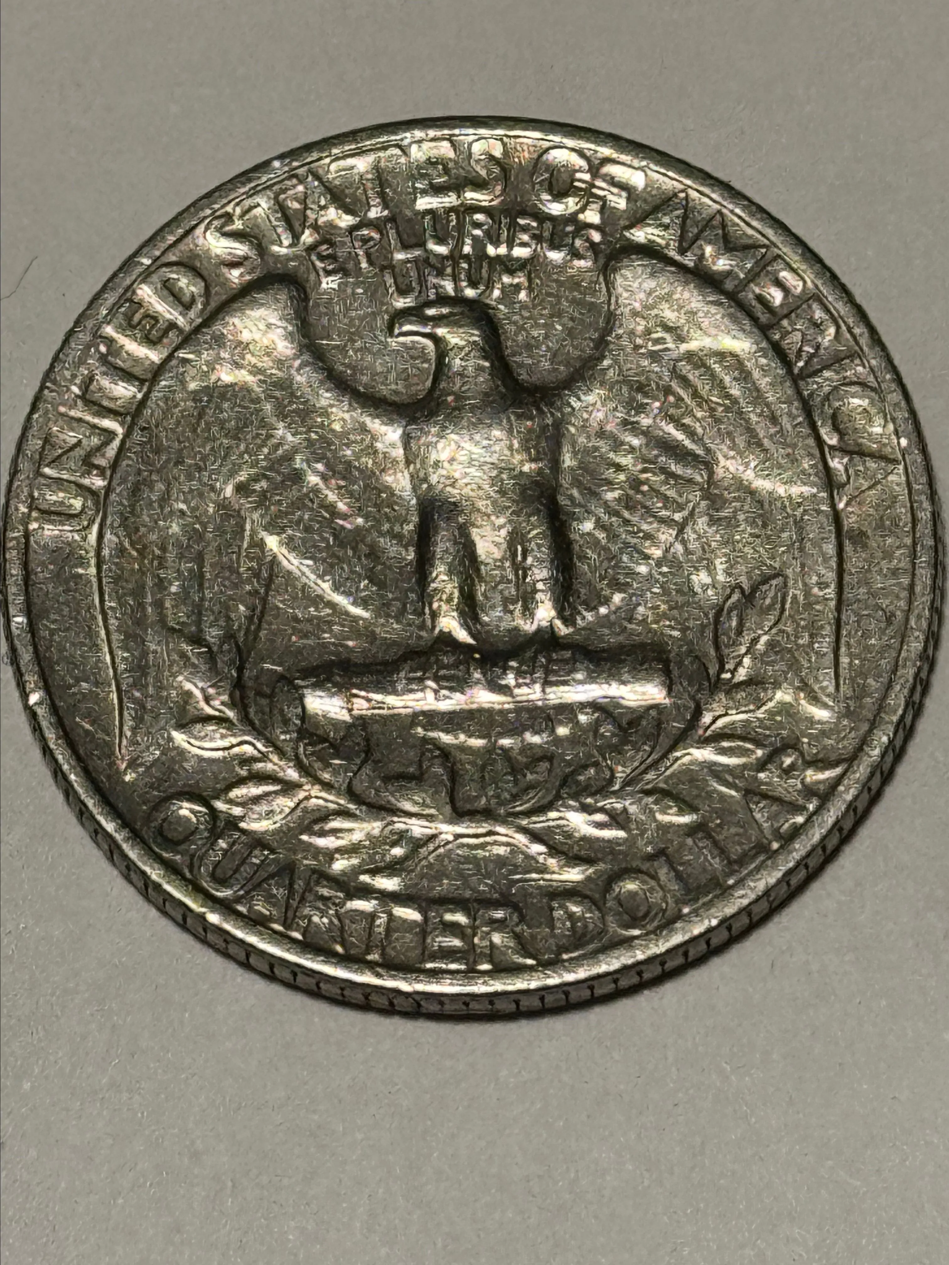 その他 Dear world quarter ver. / non color RARE 1967 No Mint Washinton Quarter Silver With Errors. 5.32