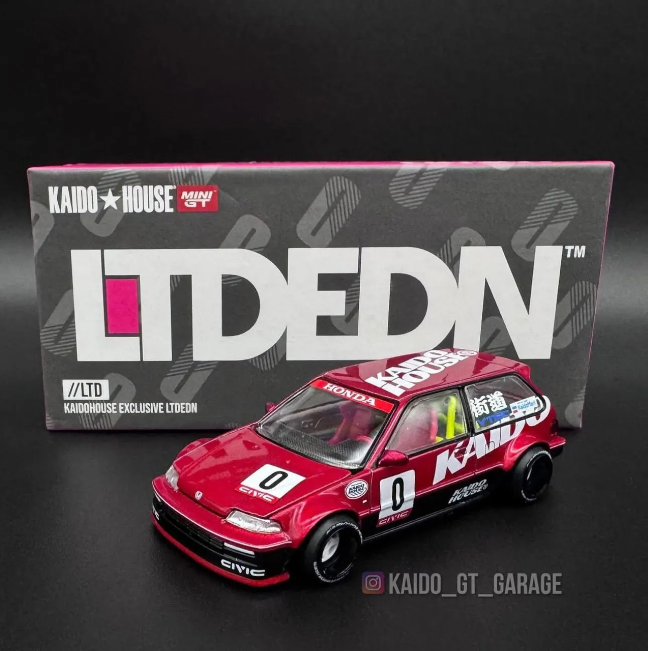 Kaido House x Mini GT 2024 Yokohama LTDEDN Honda Civic EF Kanjo