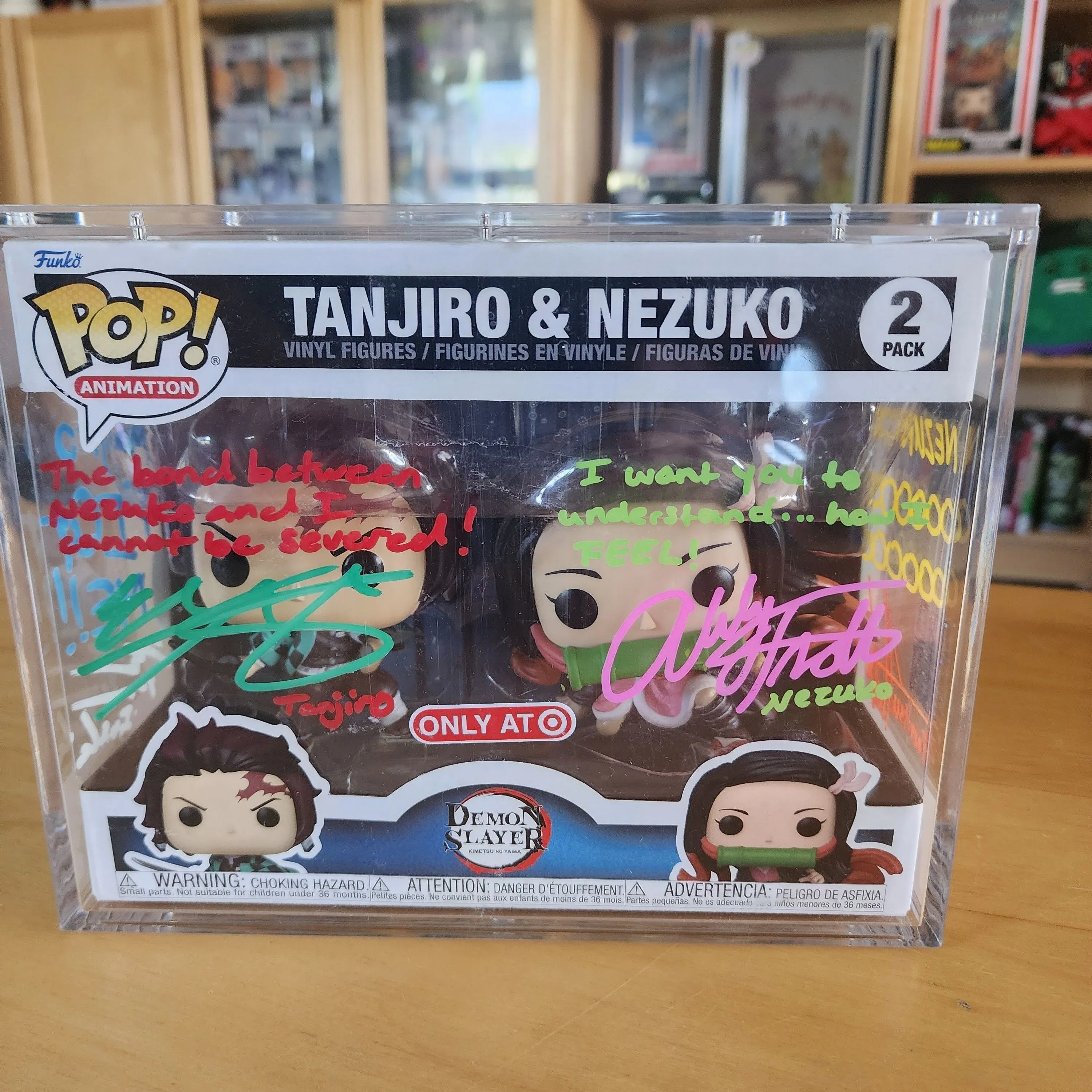 Outlets Tanjiro Kamado Chase Funko Pop Signed JSA Certified