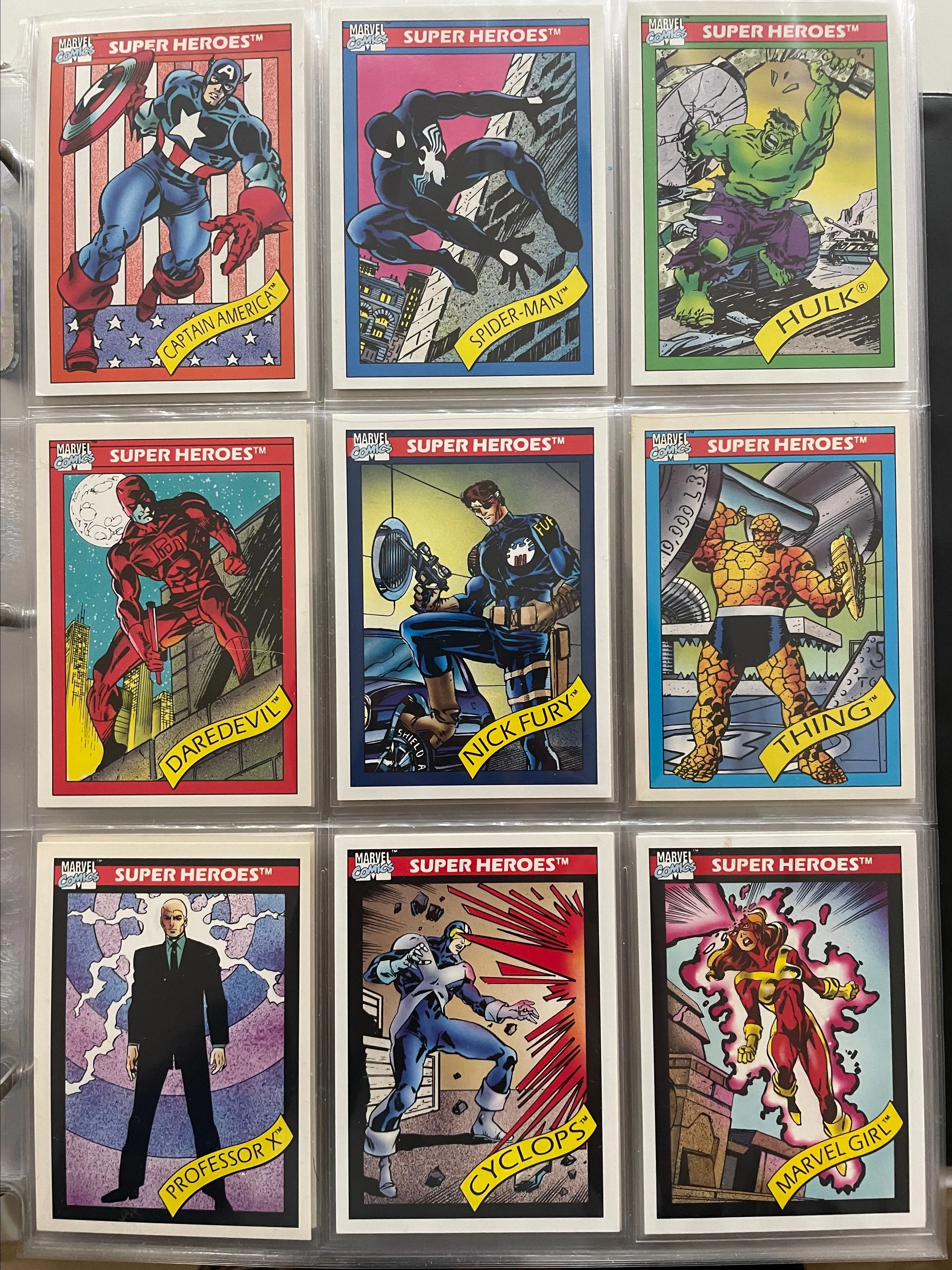 1990 Marvel Universe Series 1 Complete Base Set #1-162 Trading