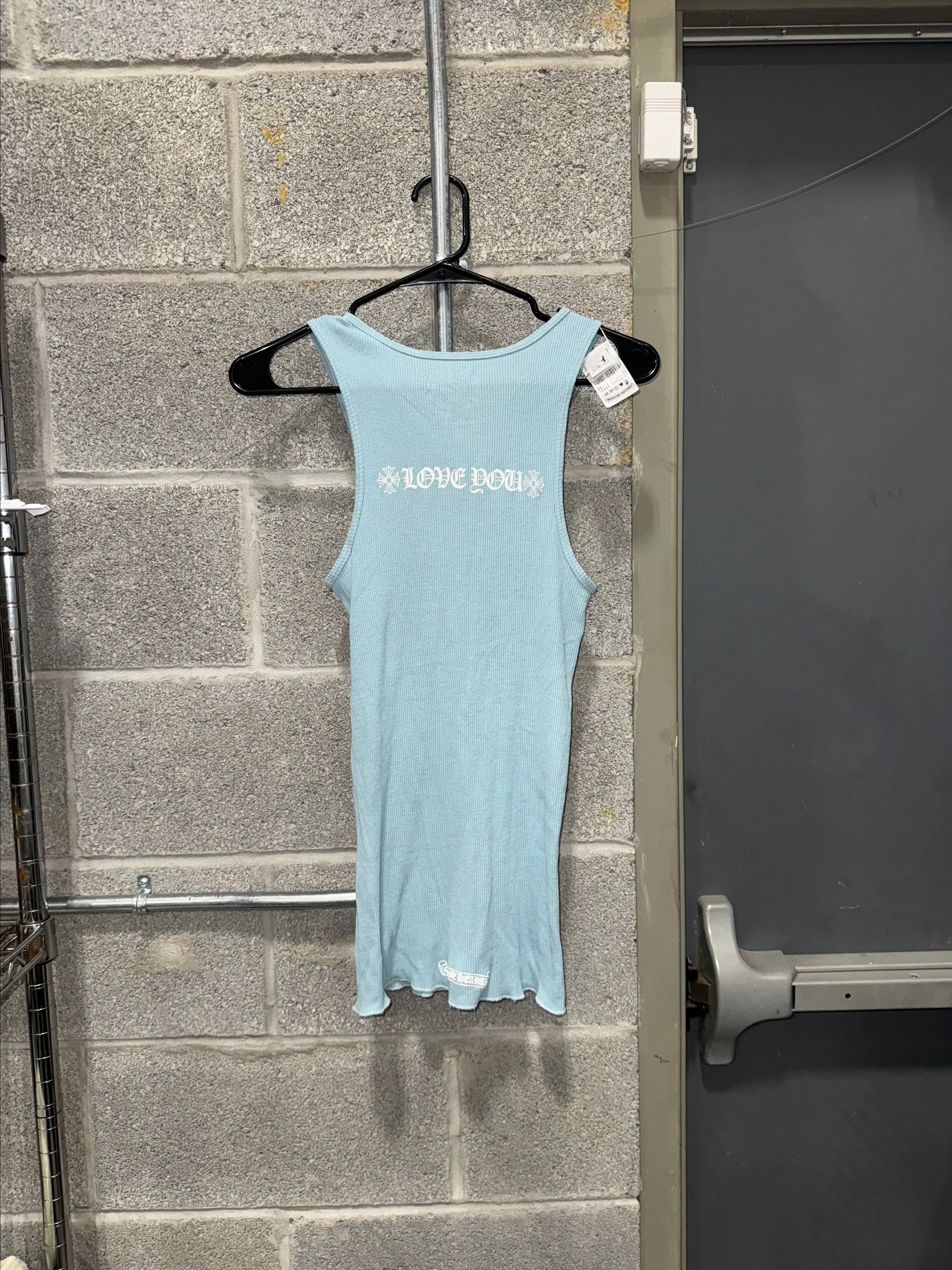 CHROME HEARTS LOVE YOU BABY BLUE TANK TOP · Whatnot: Shop, Sell