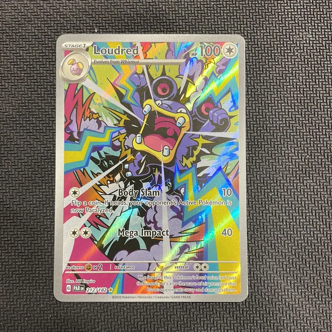 Mew Pokemon Card Pokemon - Loudred 212/182 - Paradox Rift