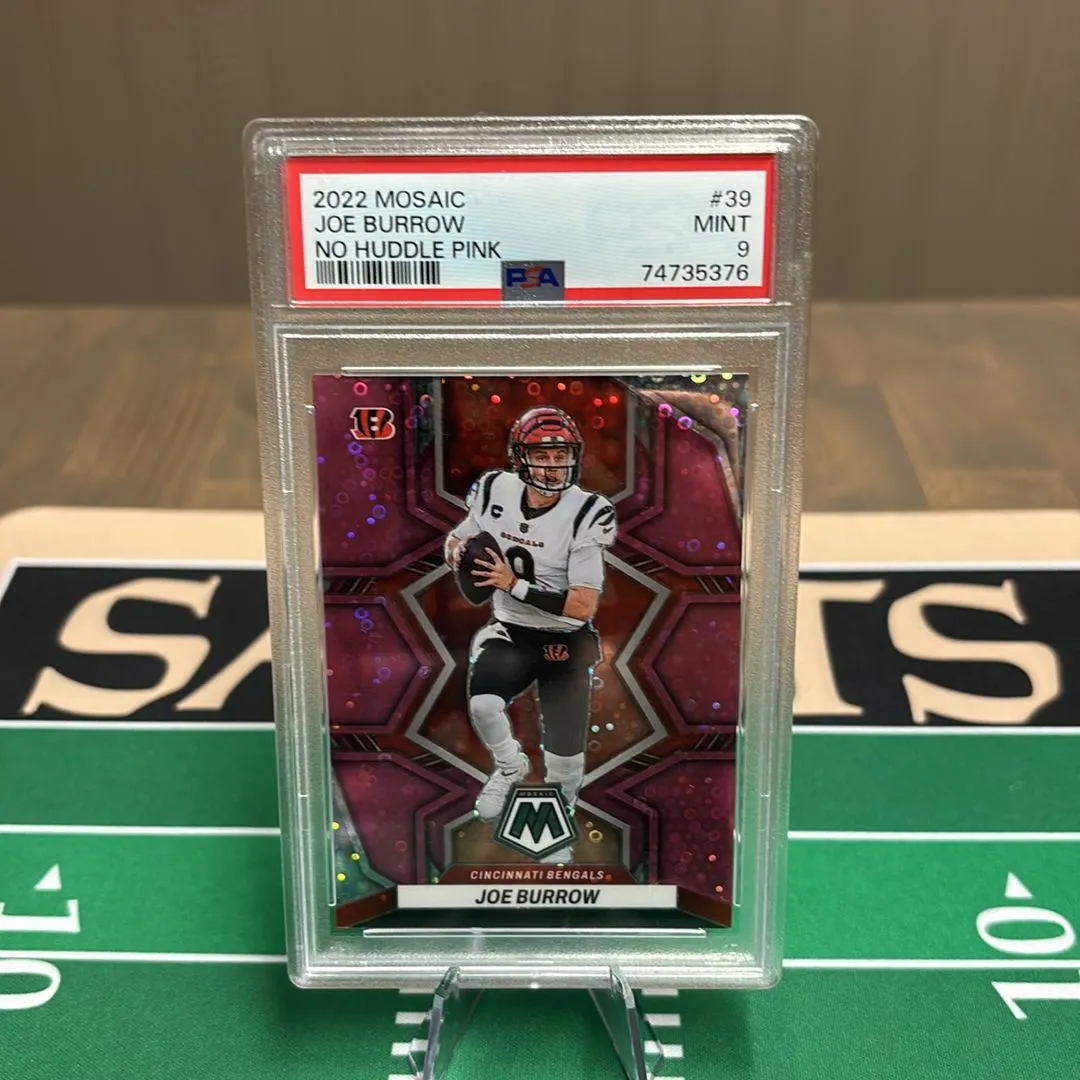 Joe Burrow optic pink outlets PSA 9