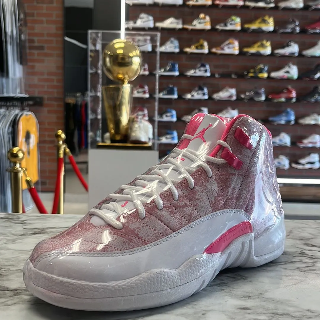 Jordan 12s on sale White/Arctic Punch -Hyper Pink