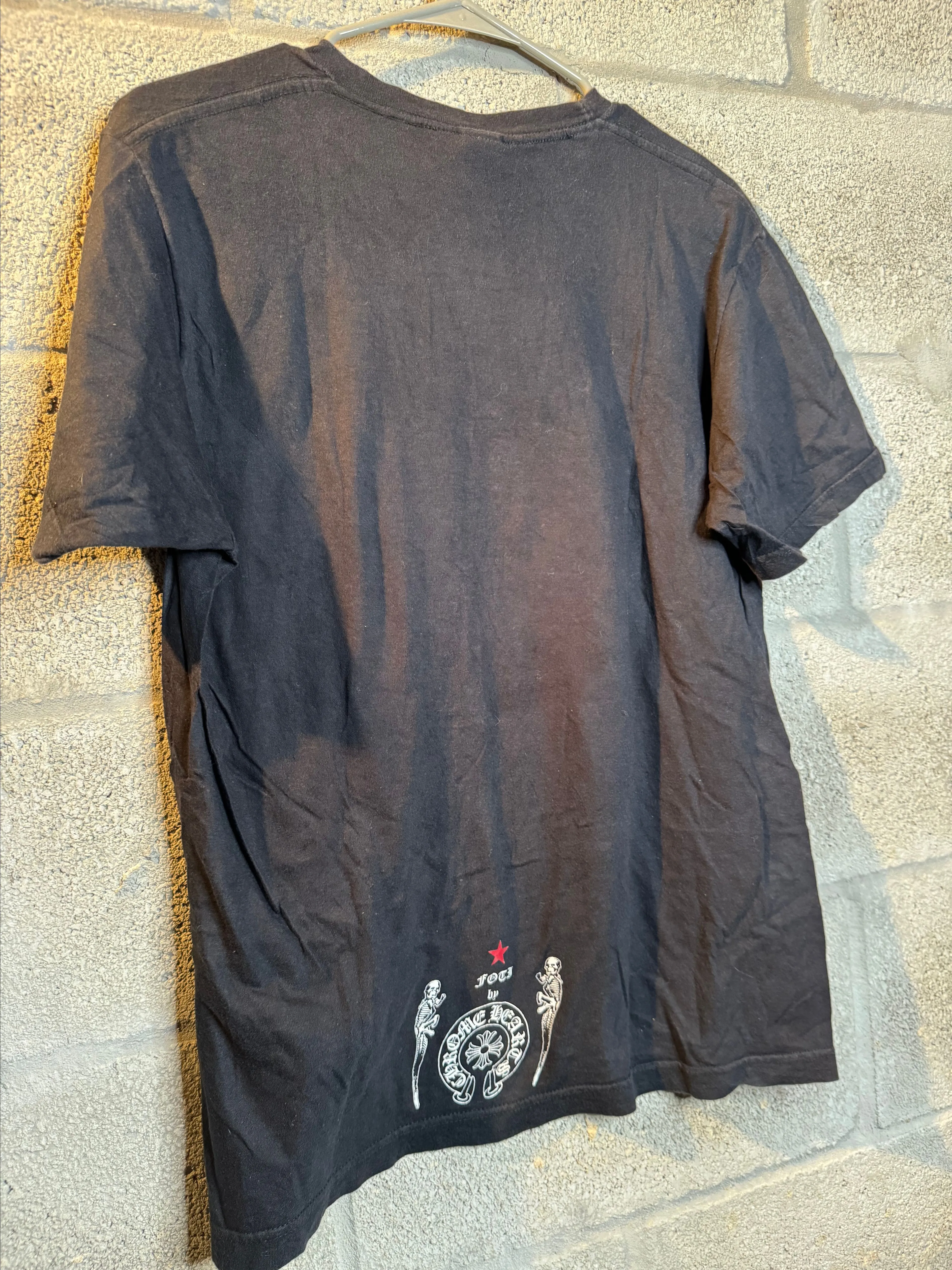 トップス CHROME HEARTS foti skull dog bolder Tee CHROME HEARTS foti skull dog bolder Tee