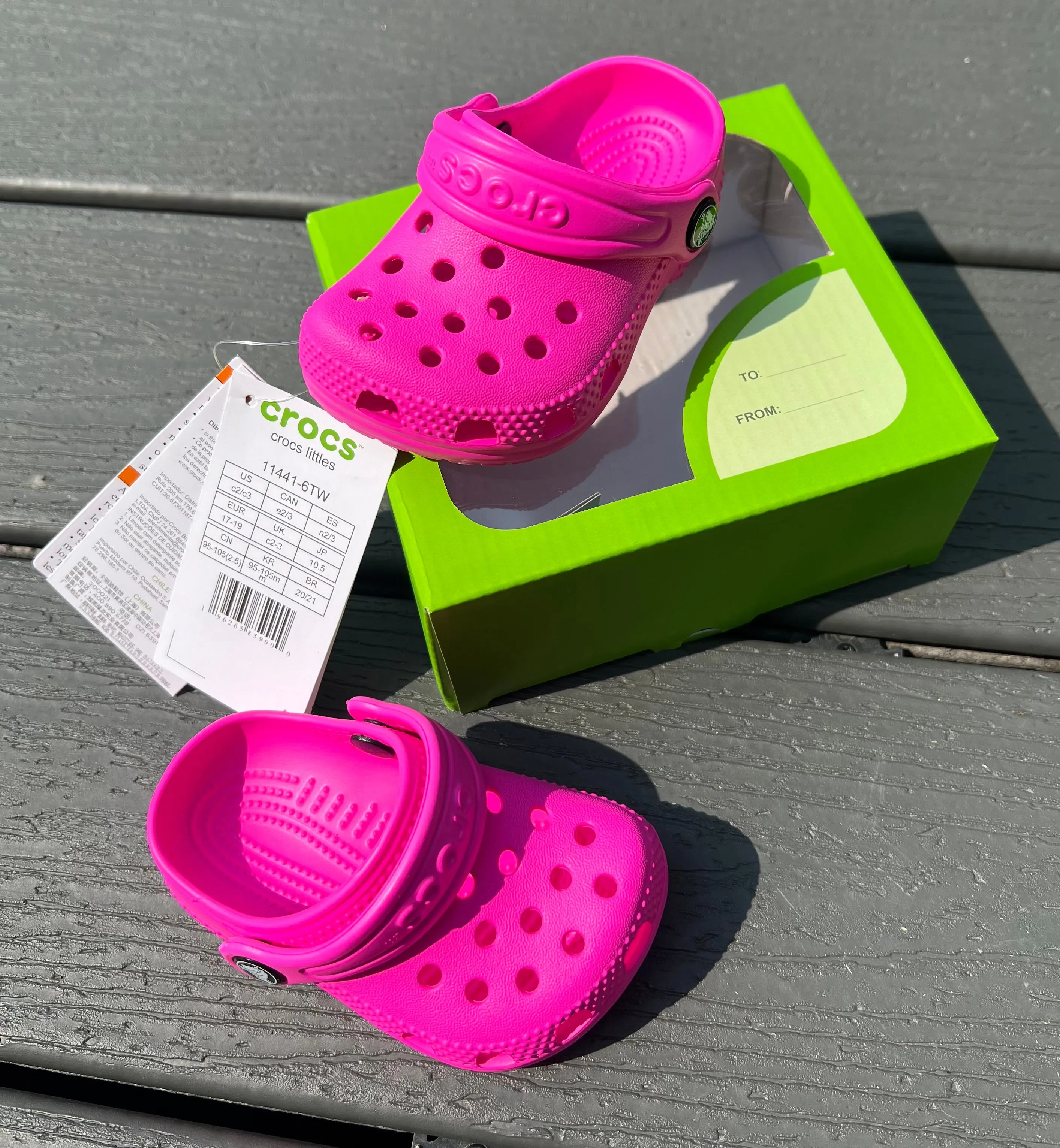 Crocs Littles Pink Crush Toddler Size c2 c3 BRAND NEW 11441 6TW Whatnot Buy Sell Go Live