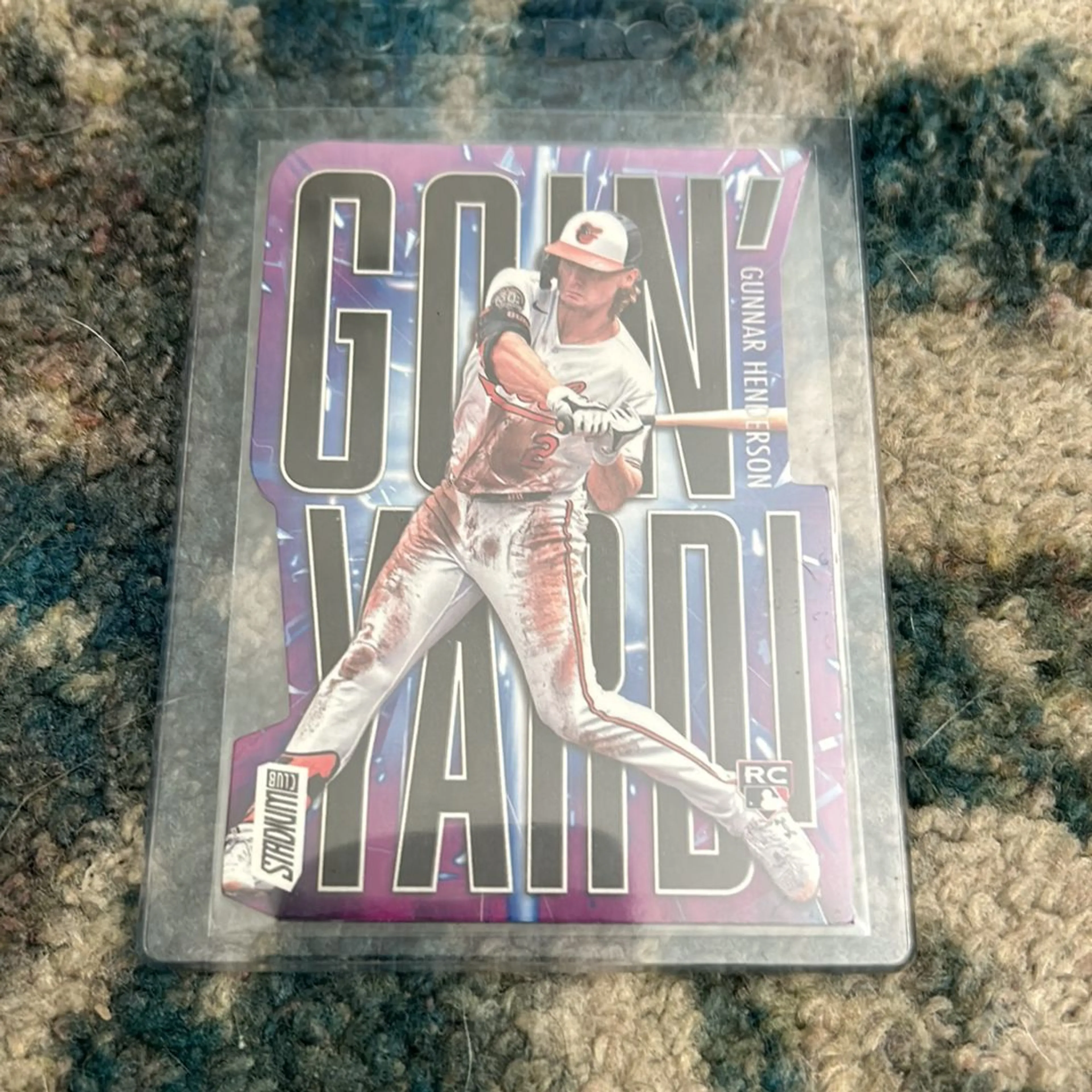 2023 Topps Stadium Club Gunnar Henderson Goin' Yard Die Cut Black