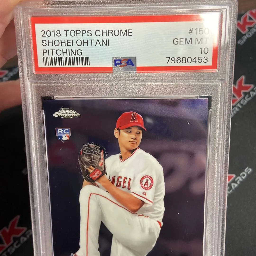 スポーツ選手 2018 Shohei Ohtani Topps Chrome PSA WBC 2018 TOPPS CHROME SHOHEI OHTANI ROOKIE AUTO GOLD WAVE