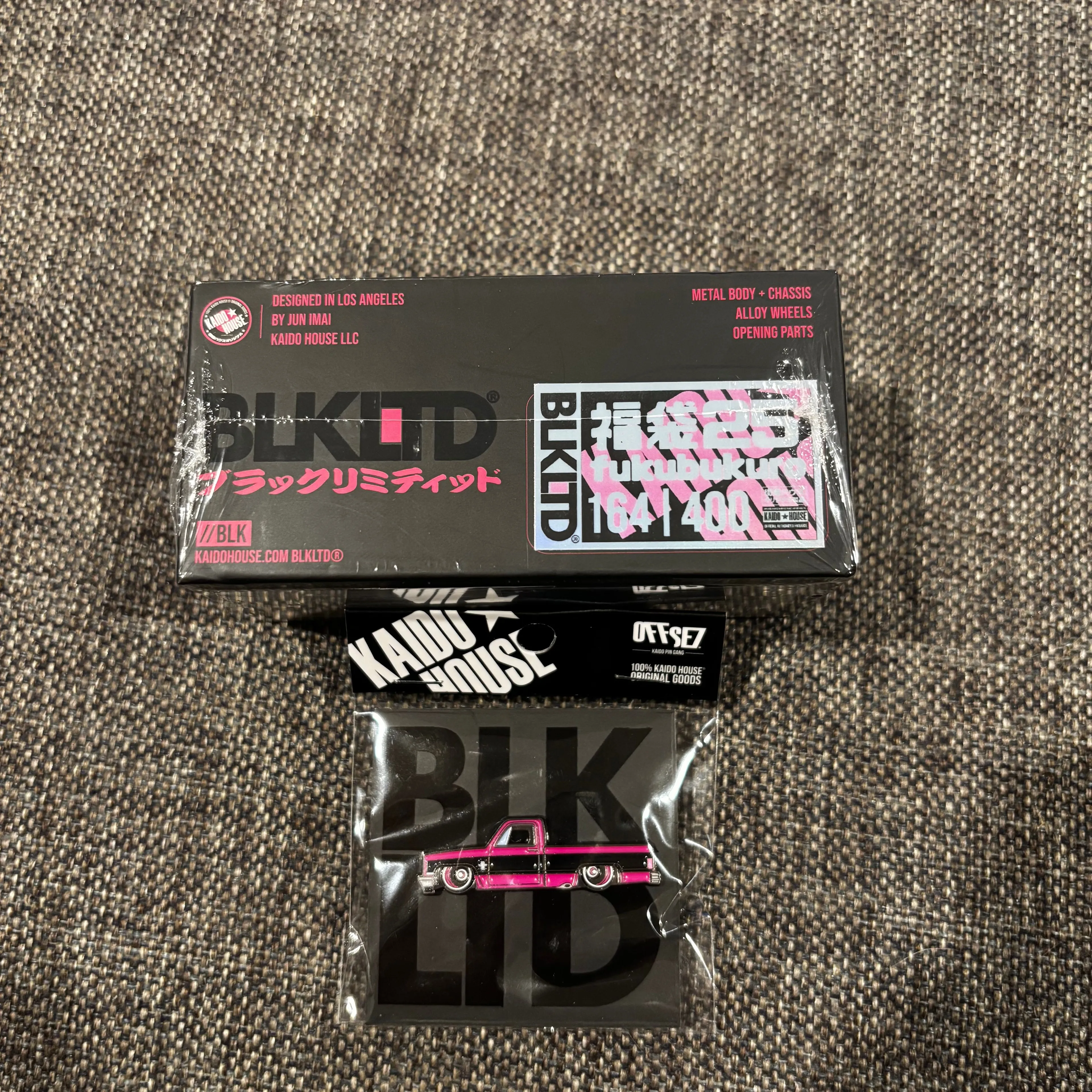 Kaido House x Mini GT BLKLTD Pink Chevrolet Silverado