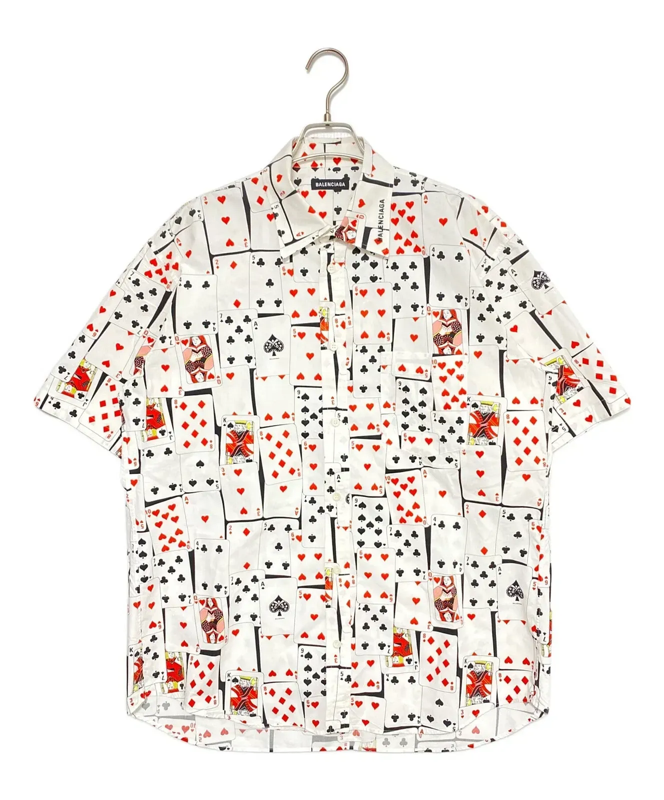 BALENCIAGA/ Trump Print Oversized Short Sleeve Shirt, Multicolor
