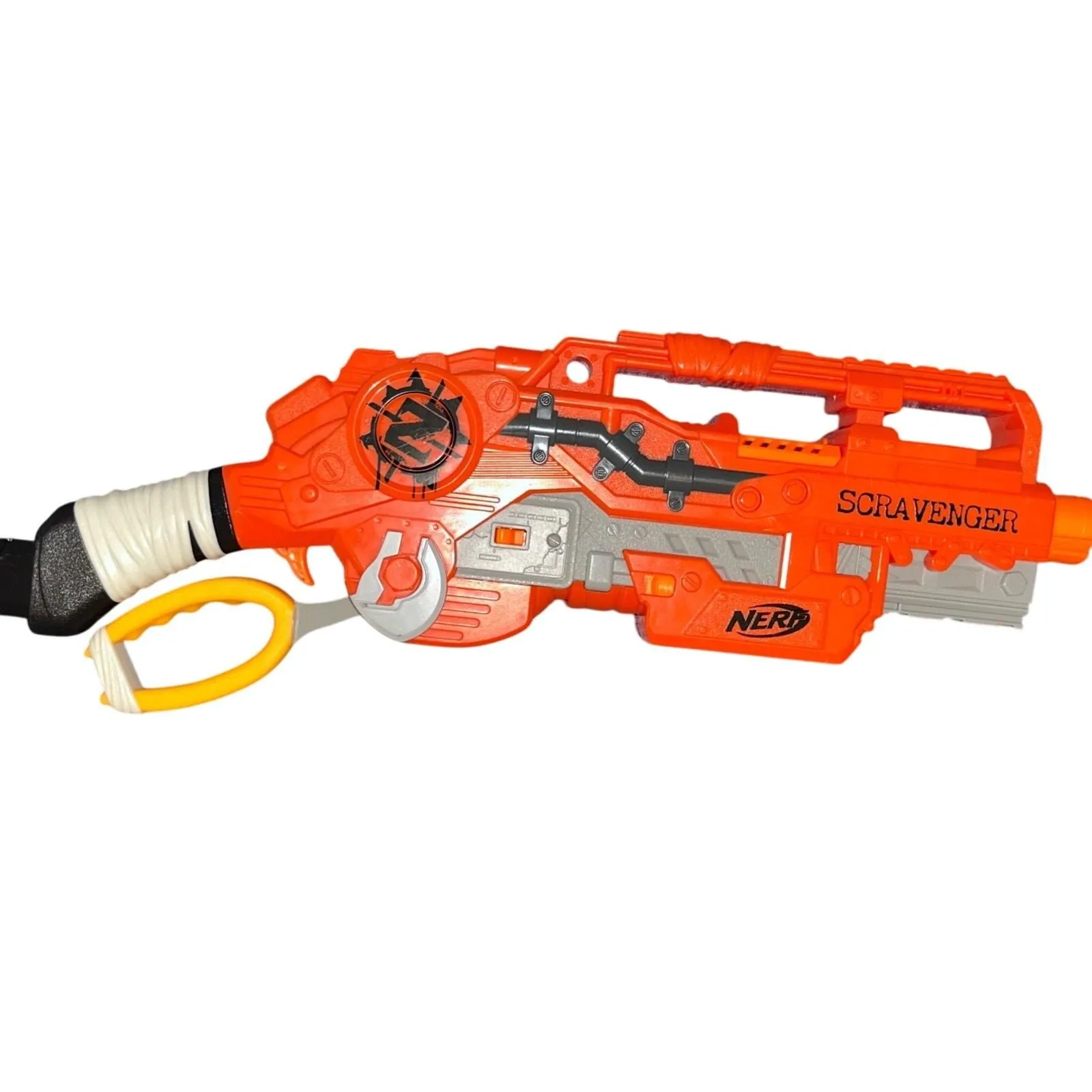 Nerf Zombie Strike Scavenger Rifle Twinslice Axe Hammer Scope 3x