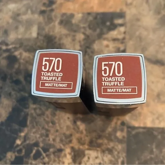 Maybelline Lipstick 570 Toasted Truffle 30x cheapest 2 Pack 60 Individual Tube lot Great