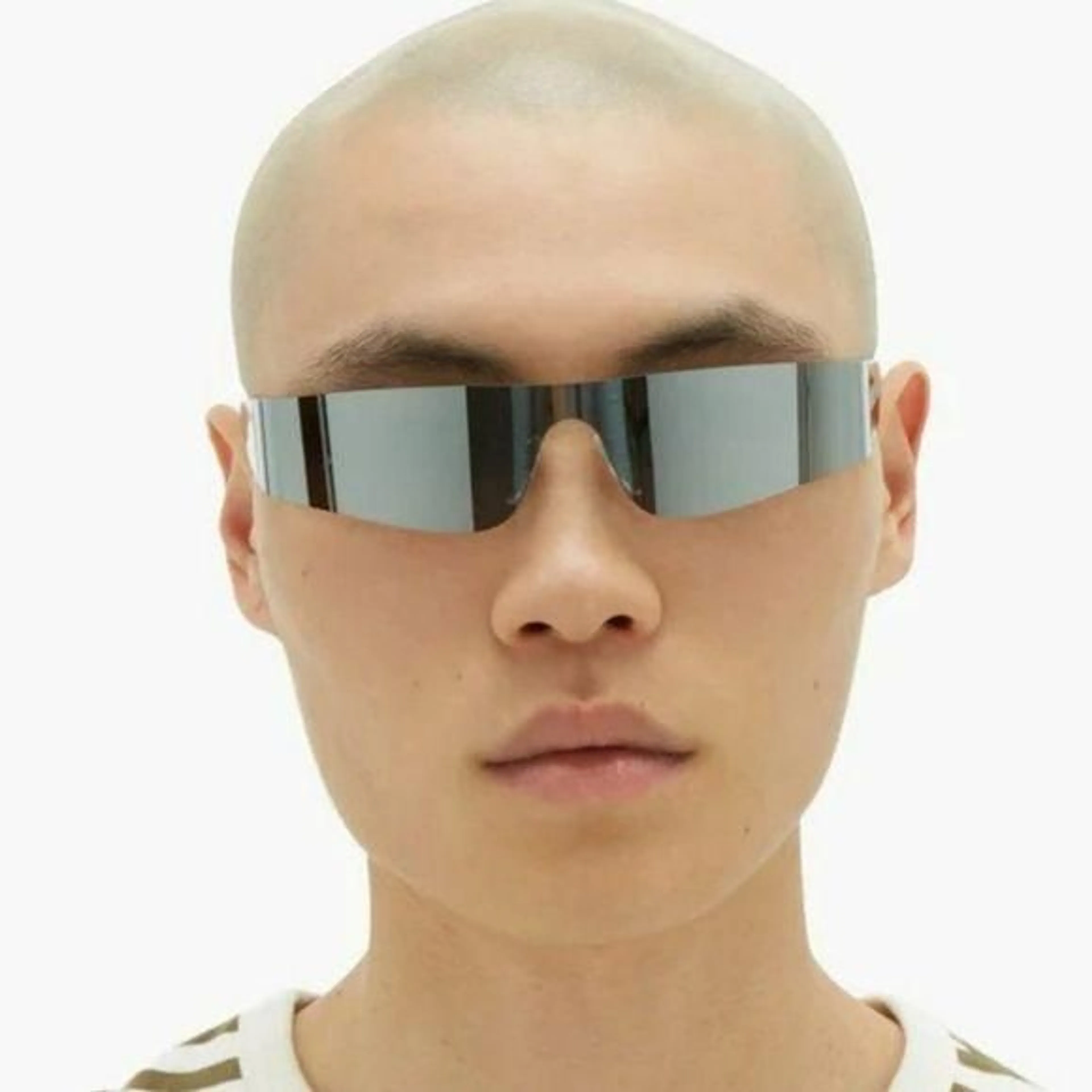 NEW Balenciaga BB0041S 002 Extreme Grey Mirror Rectangle Shield Unisex  Sunglasse · Whatnot: Buy, Sell & Go Live