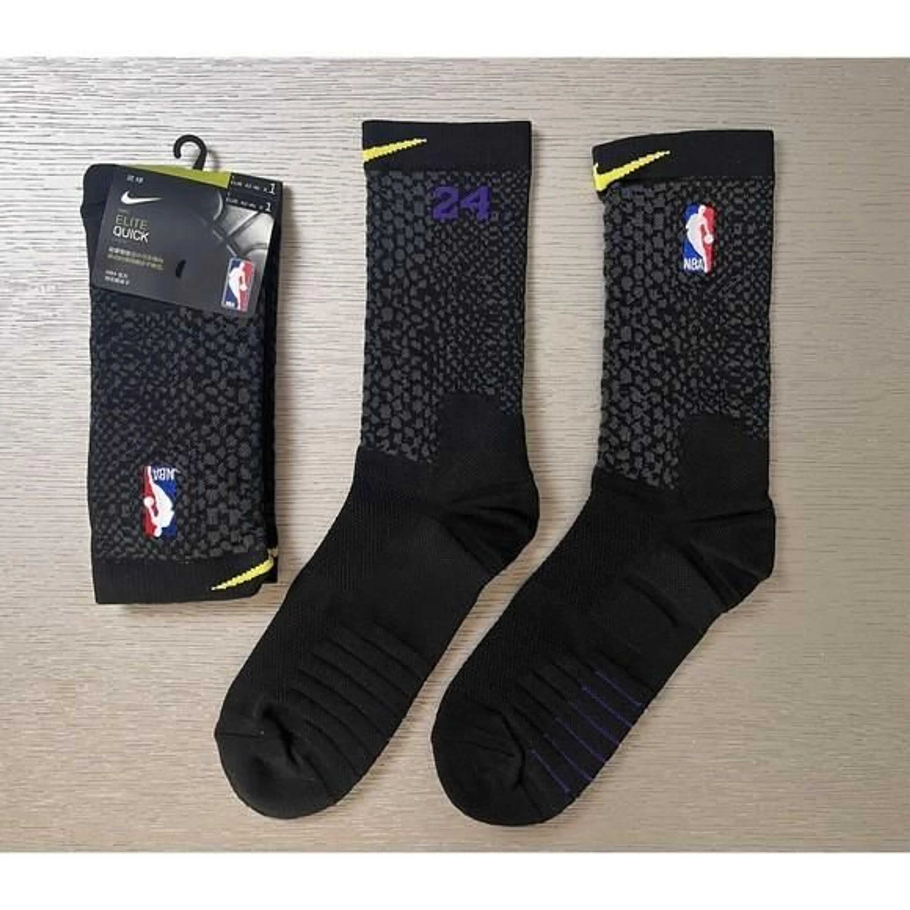 Nike KOBE Lakers BLACK MAMBA CITY EDITION Elite Crew Socks Size US 8 12 Whatnot Buy Sell Go Live